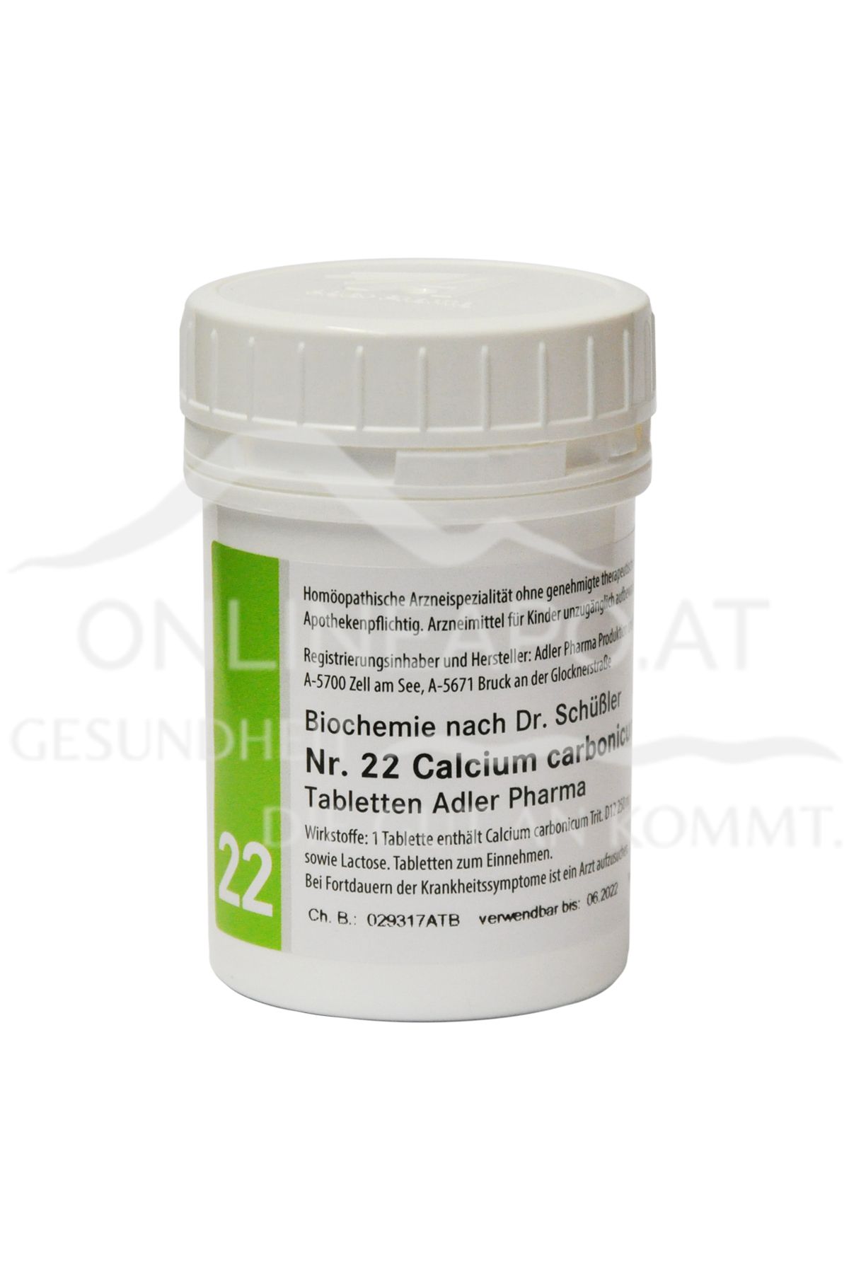 Schüßler Salz Adler Nr. 22 Calcium carbonicum D12 Tabletten