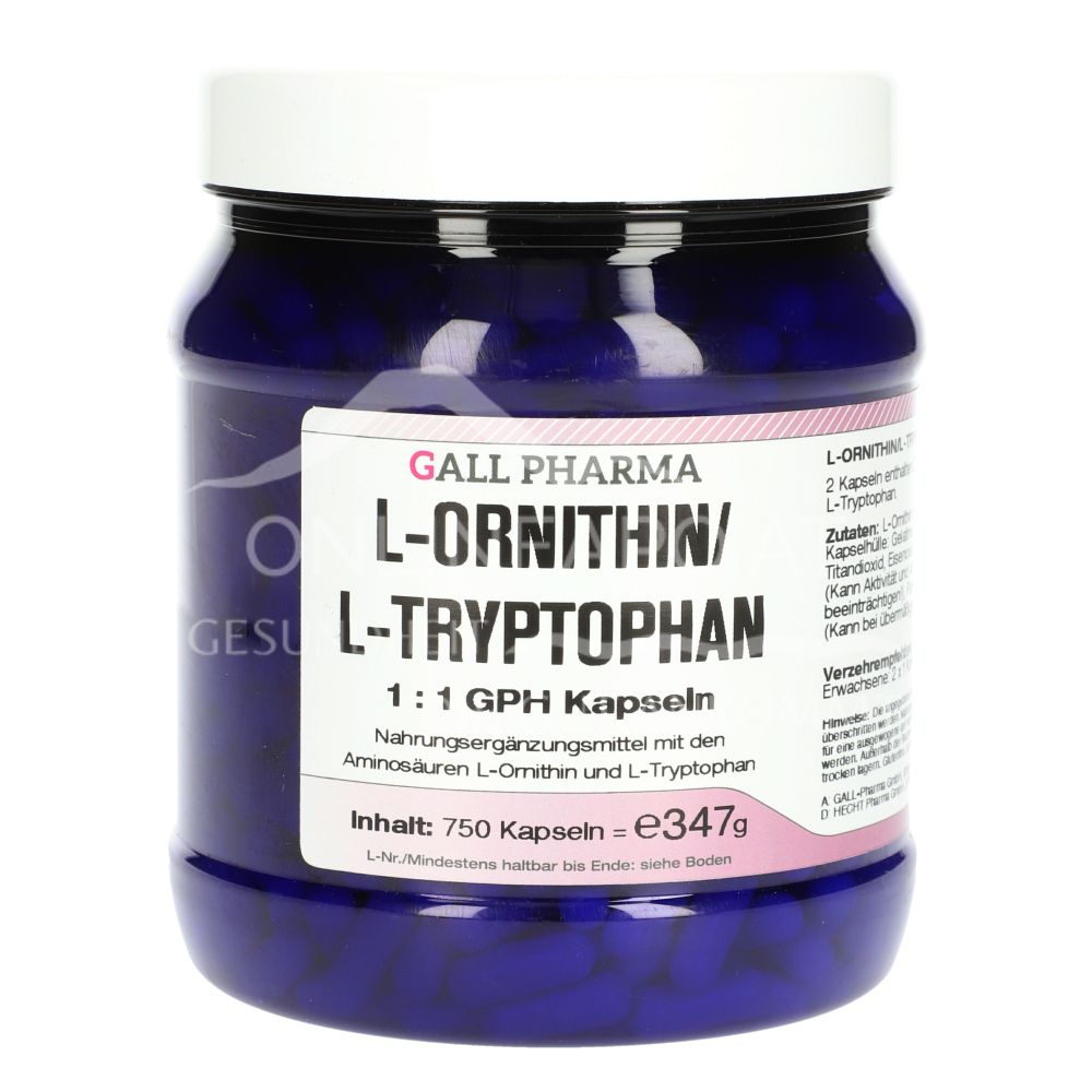 Gall Pharma L-Ornithin/L-Tryptophan 1:1 Kapseln