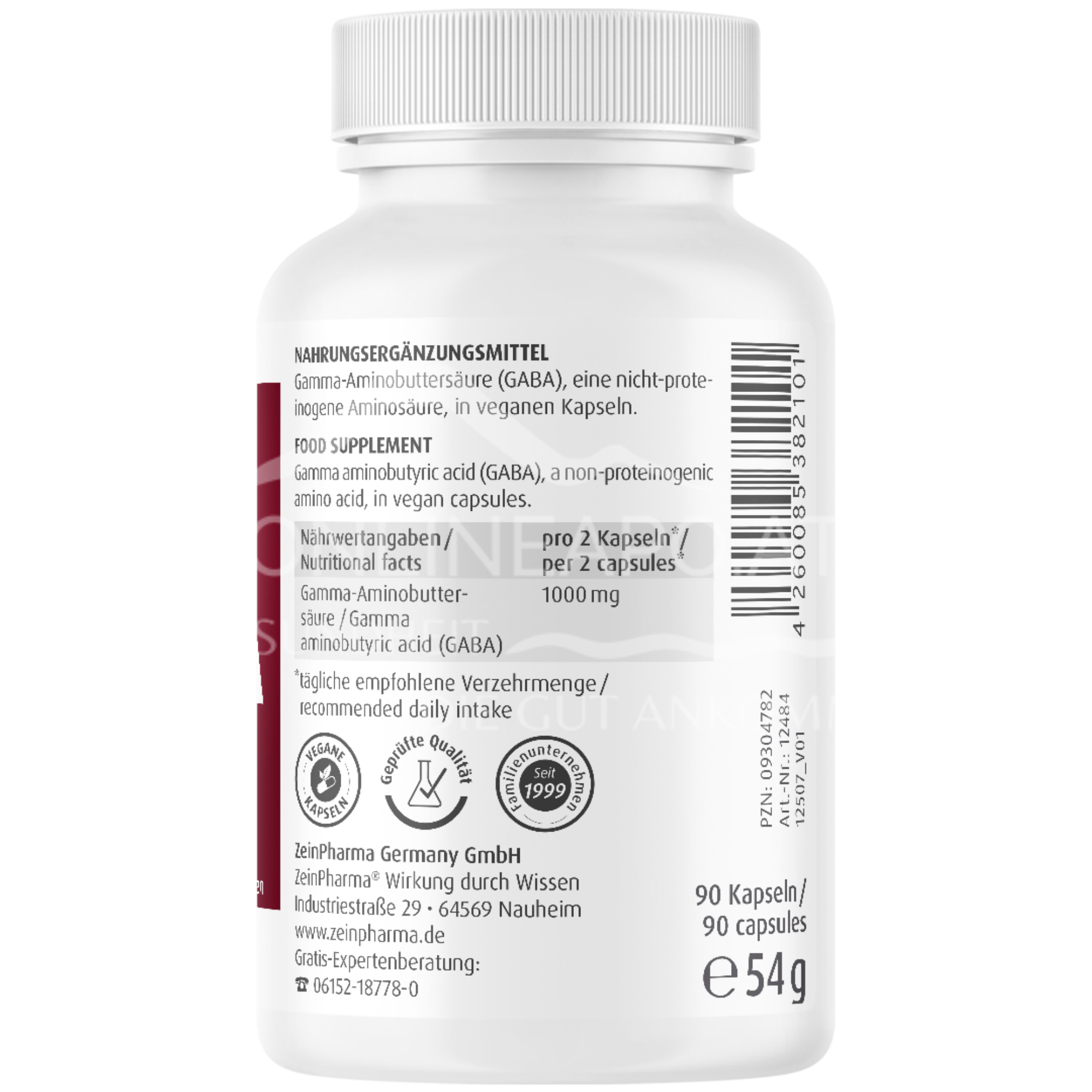 ZeinPharma GABA 500 mg Kapseln