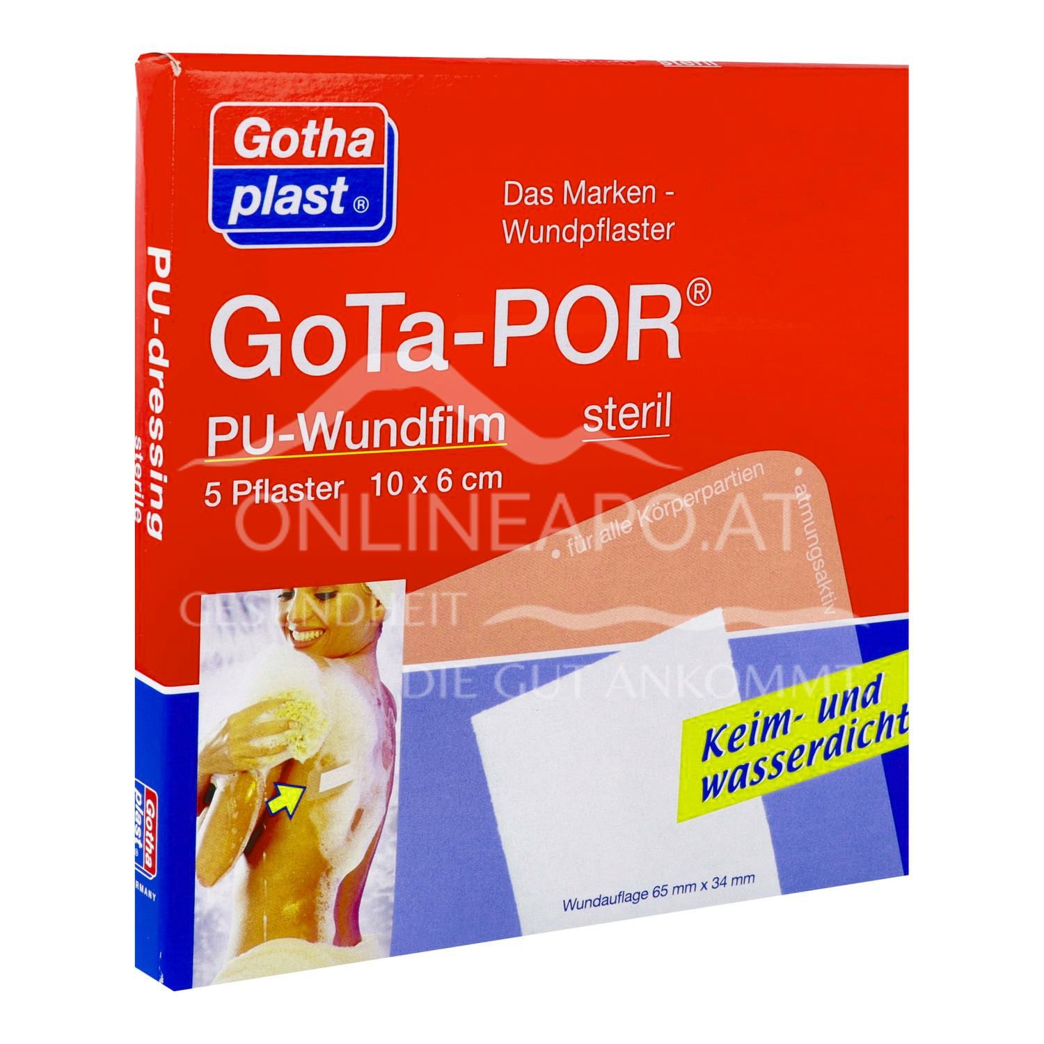 Gothaplast® GoTa-POR PU-Wundfilm steril 10 x 6 cm