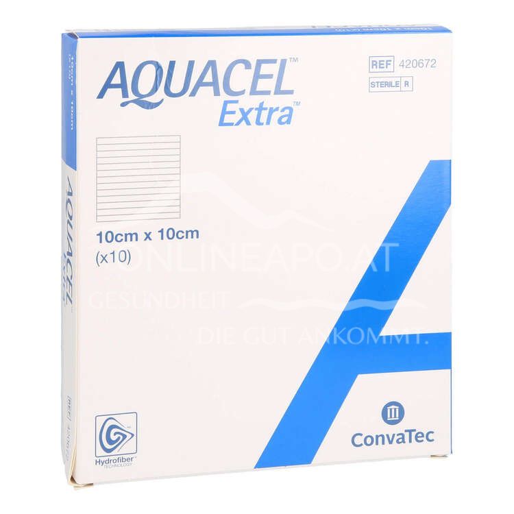 ConvaTec AQUACEL® Extra Wundauflage, steril, 10 x 10 cm