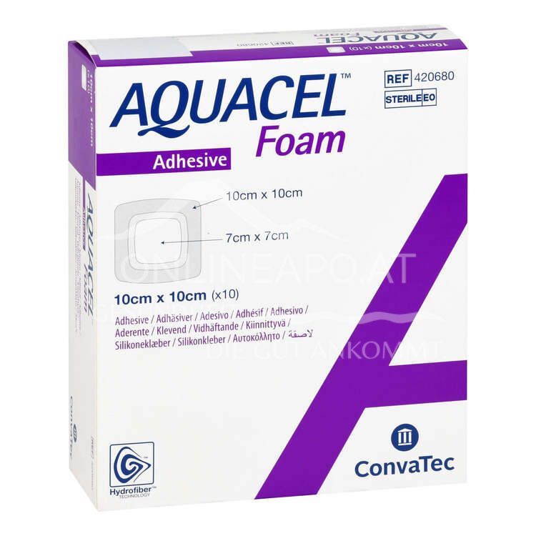 ConvaTec Aquacel ® Foam adhäsiv steriler Schaumverband 10 x 10 cm