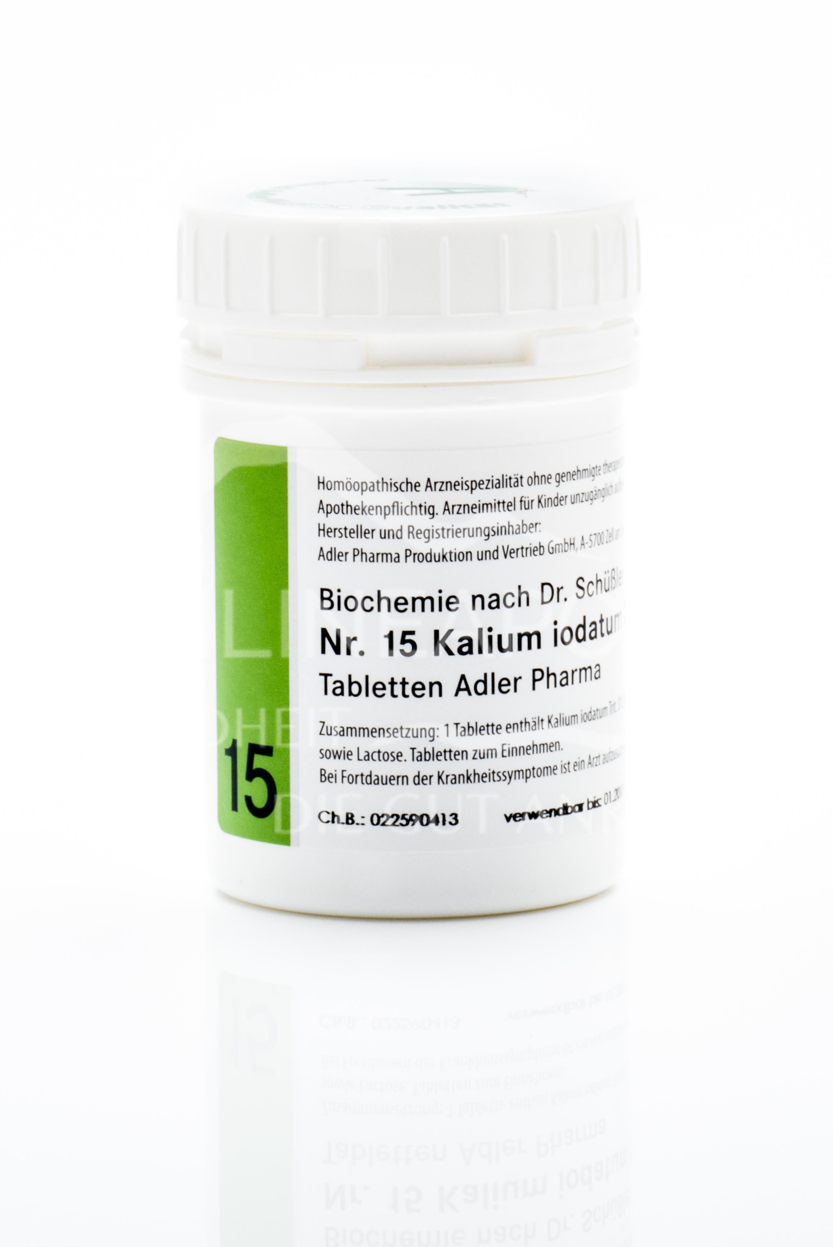 Schüßler Salz Adler Nr. 15 Kalium jodatum D12 Tabletten