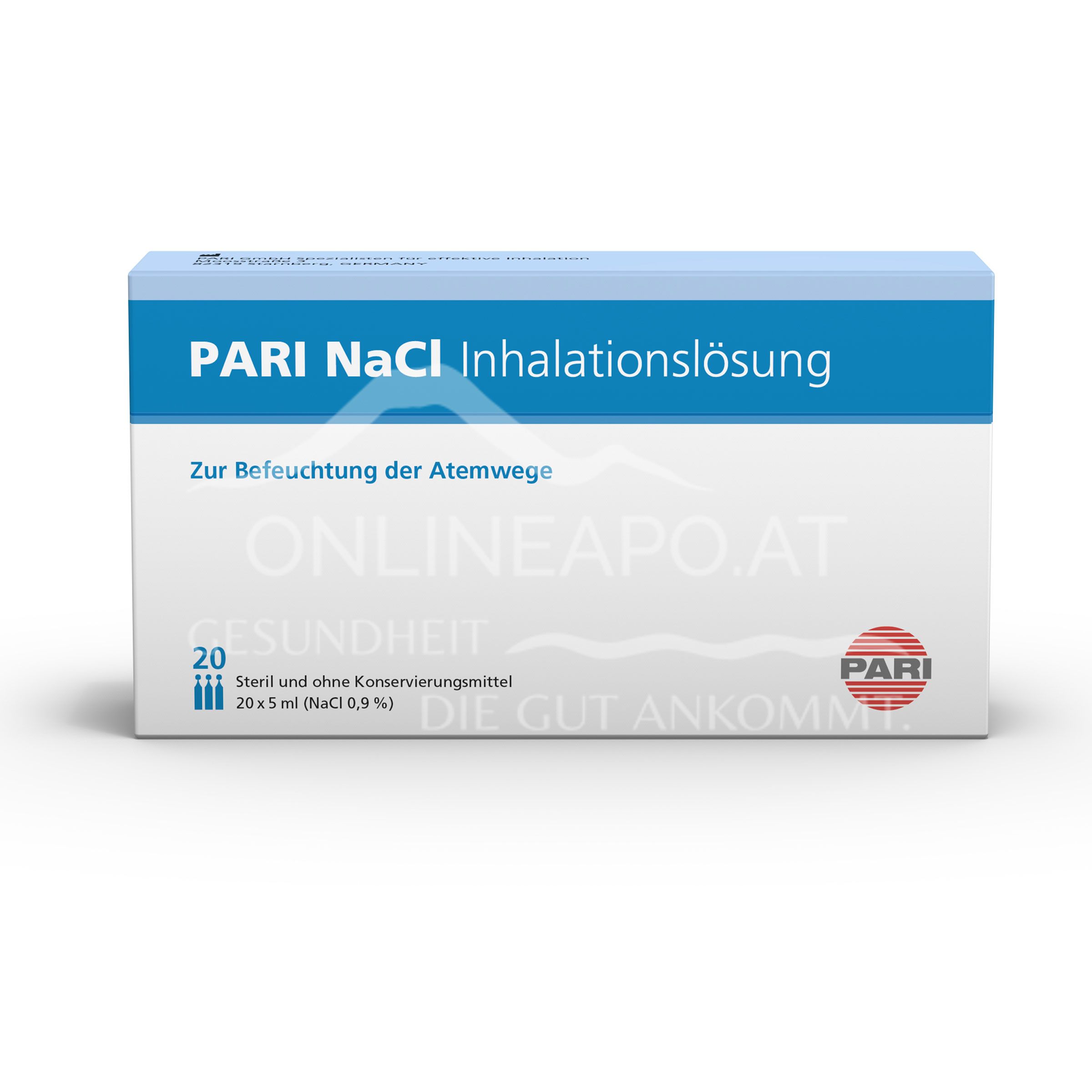 PARI NaCl 0,9% Inhalationslösung 20 x 5ml