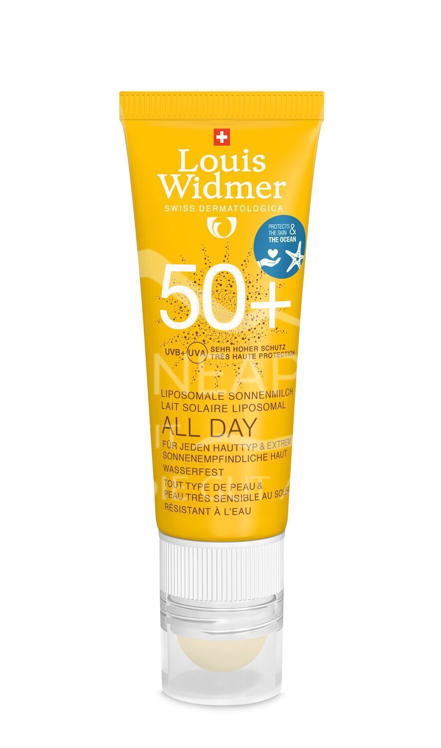 Louis Widmer Sun All Day 50+ mit Lippenpflegestift 50