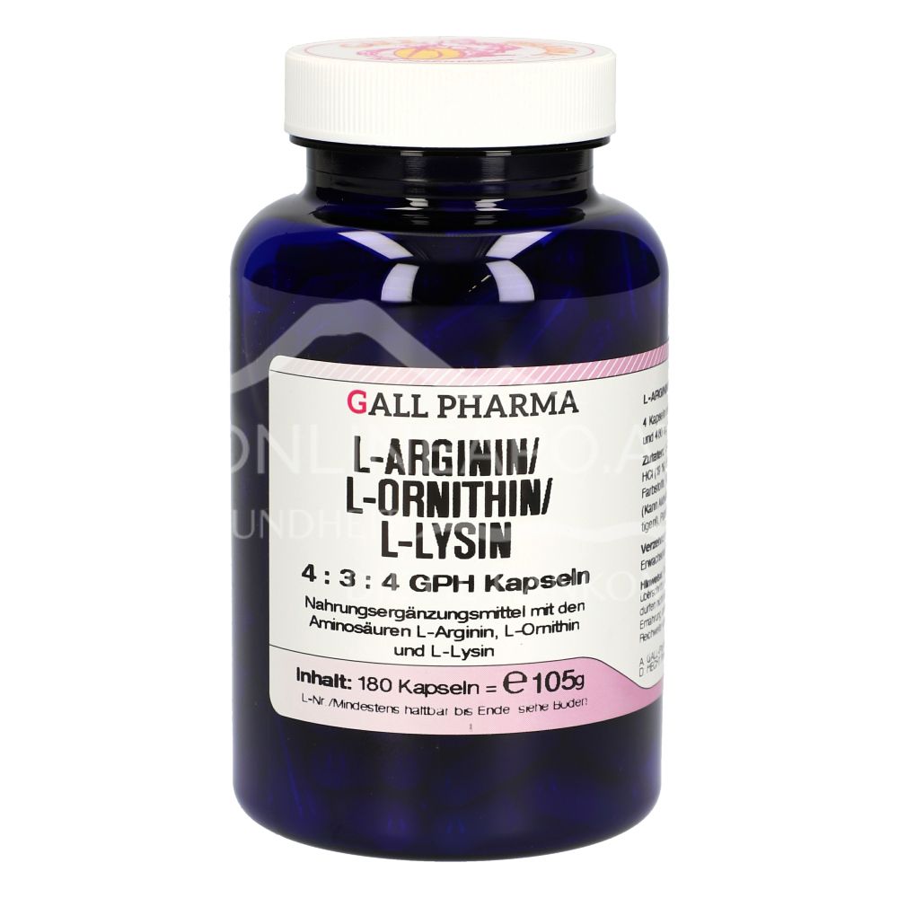 Gall Pharma L-Arginin/L-Ornithin/L-Lysin 4:3:4 Kapseln