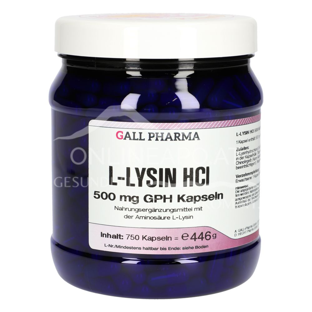 Gall Pharma L-Lysin HCl 500 mg Kapseln