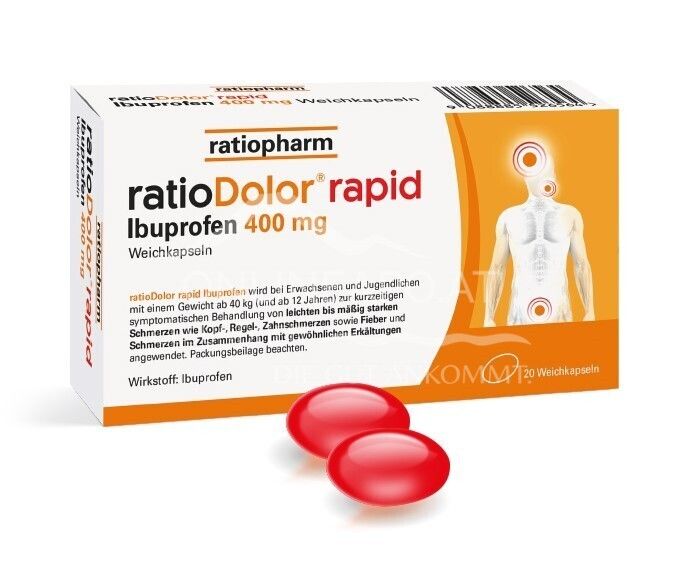 ratioDolor® rapid Ibuprofen 400 mg Weichkapseln