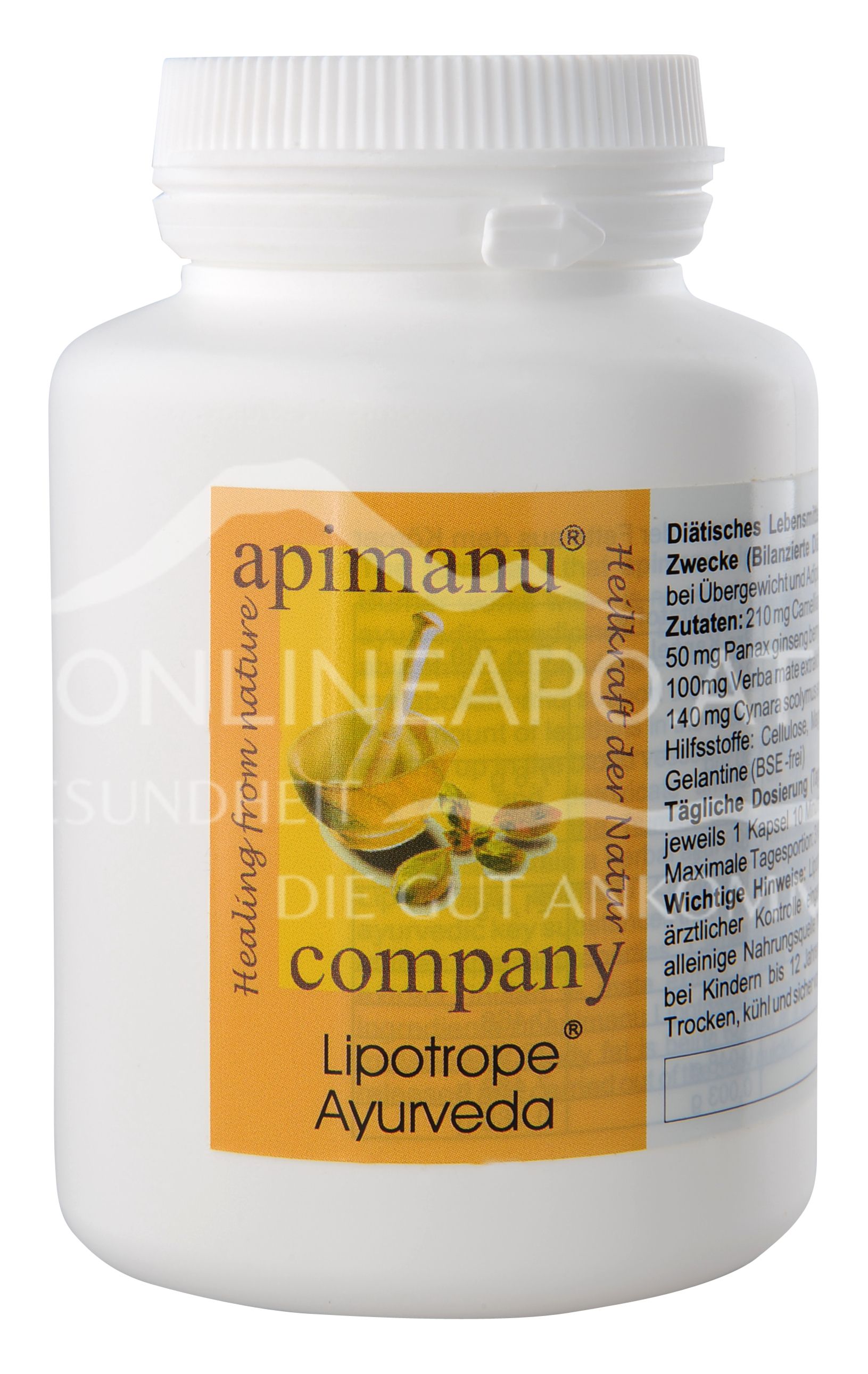 apimanu Lipotrope® rein pflanzliche Fettverbrennung