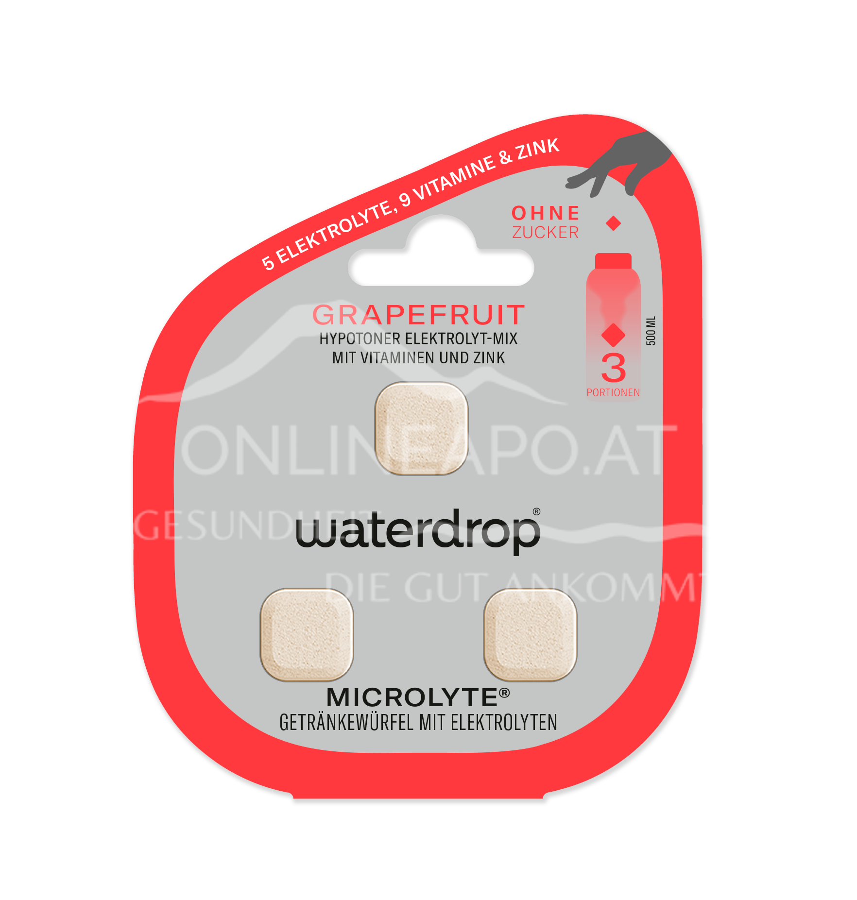 waterdrop microlyte Grapefruit Getränkewürfel