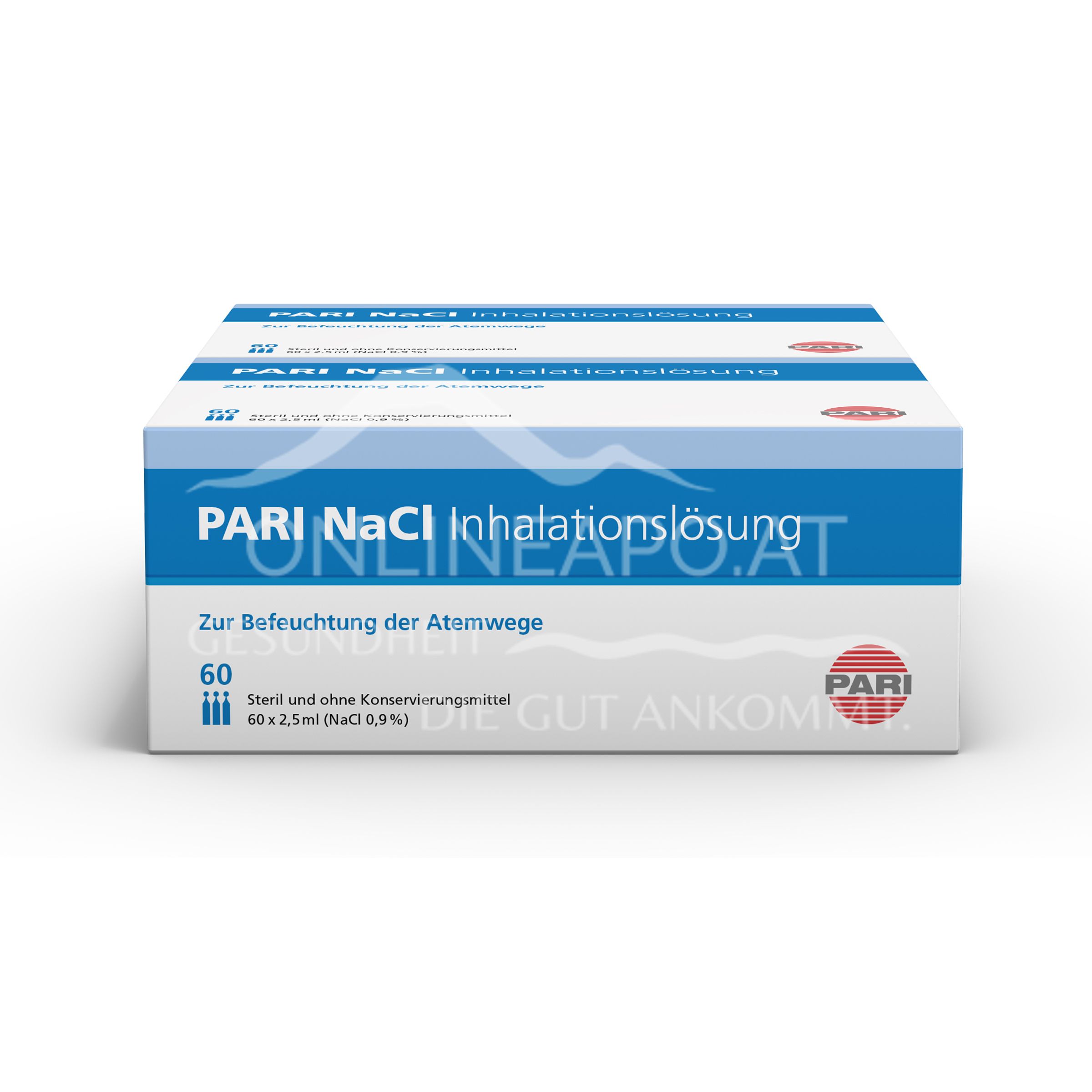 PARI NaCl 0,9% Inhalationslösung 120 x 2,5 ml