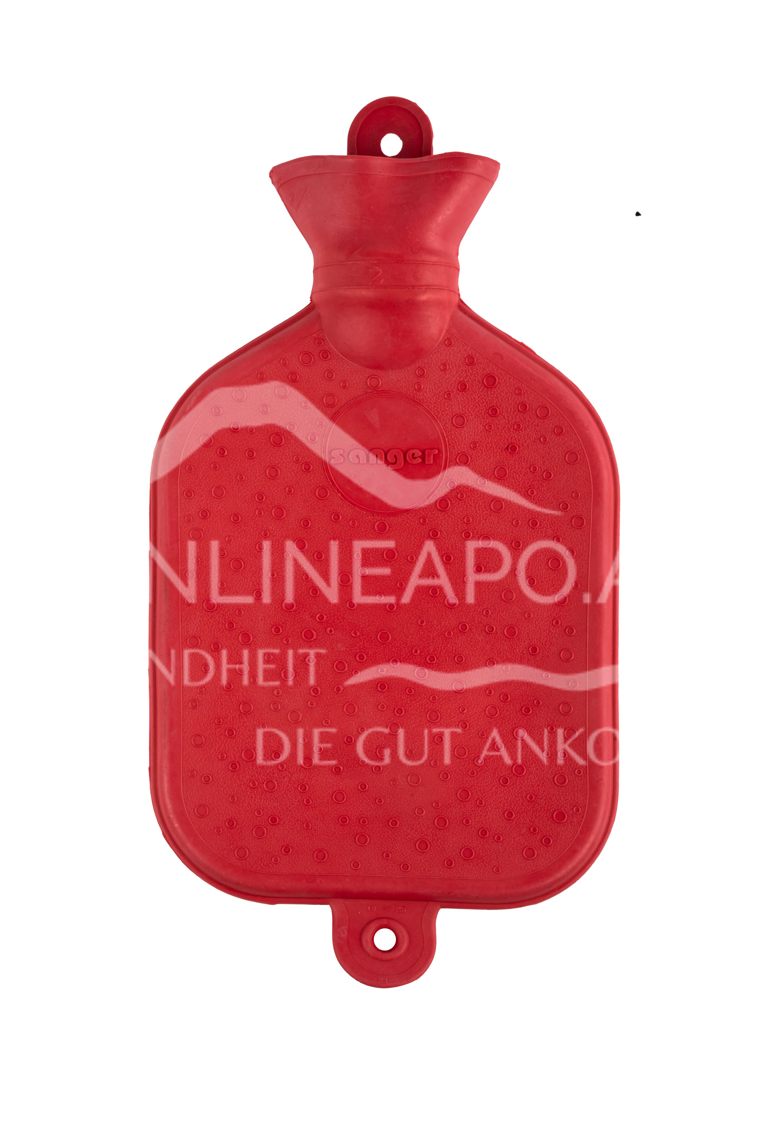 Sänger 1,5 Liter Wärmflasche, rot - 37,5 x 19,5 cm