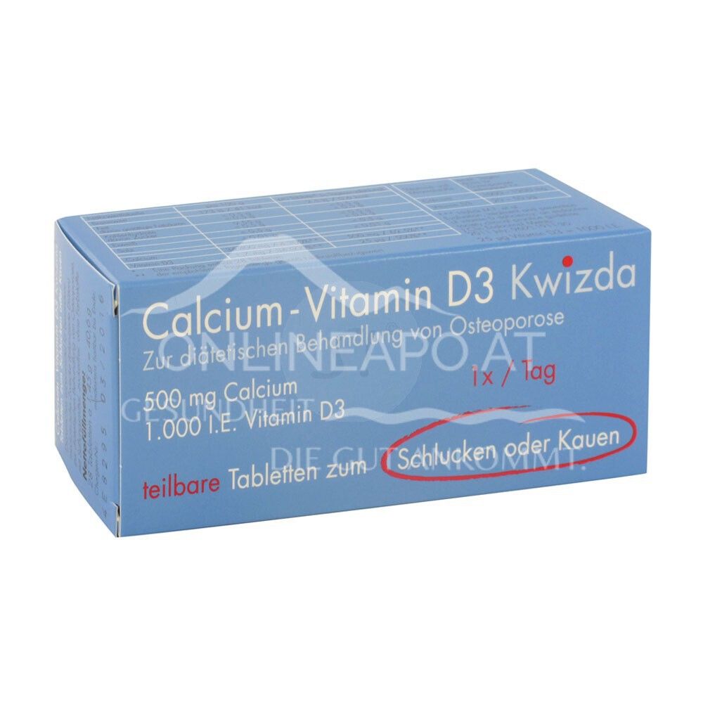 Calcium + Vitamin D3 Schluck- und Kautabletten