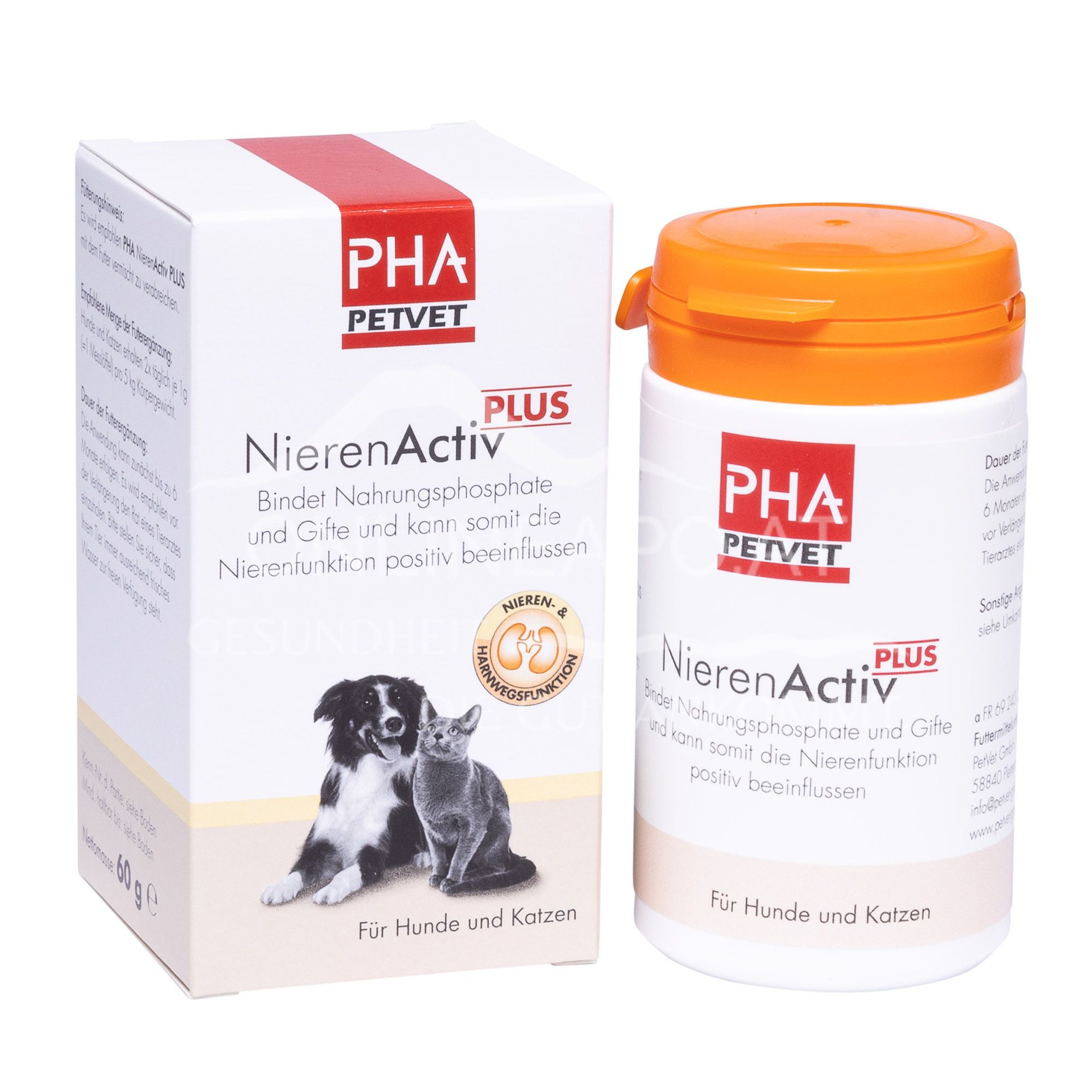 PHA PetVet NierenActiv PLUS Pulver für Hunde und Katzen