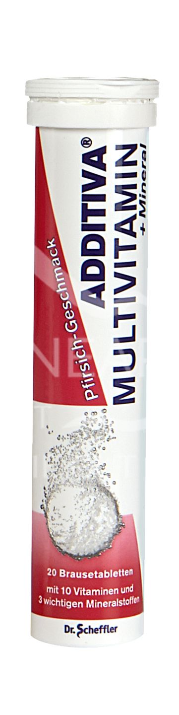 ADDITIVA® Multivitamin + Mineral Brausetabletten - Pfirsich
