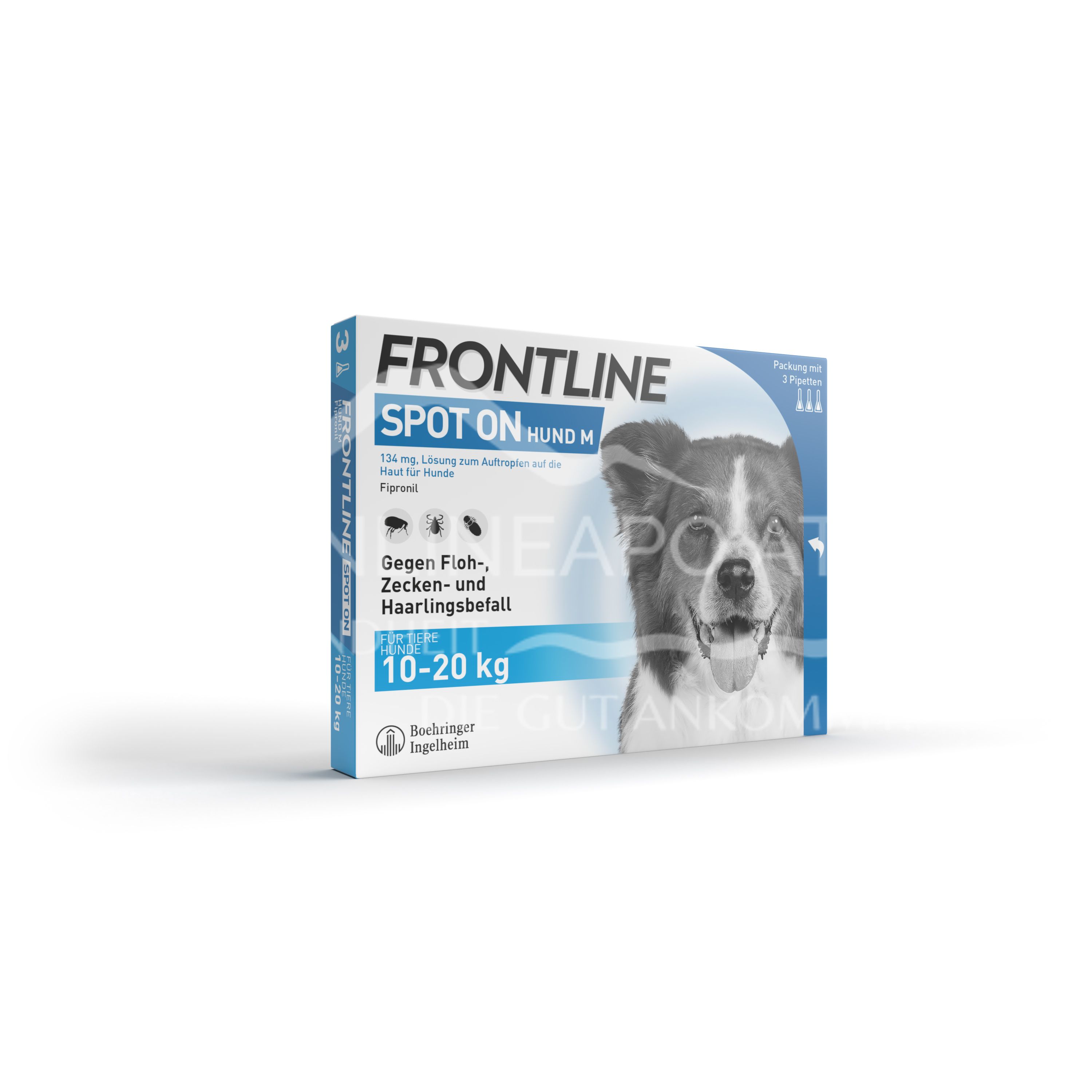 Frontline Spot-on für Mittelgroße Hunde 134 mg Lösung zum Auftropfen auf die Haut