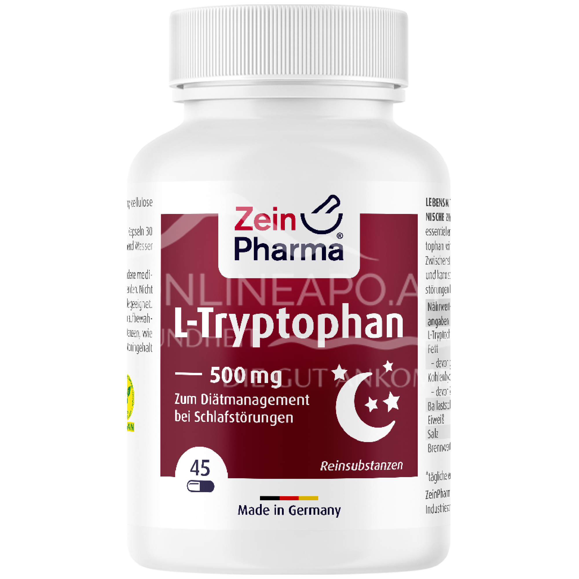 ZeinPharma LTryptophan 500 mg Kapseln schnell günstig geliefert