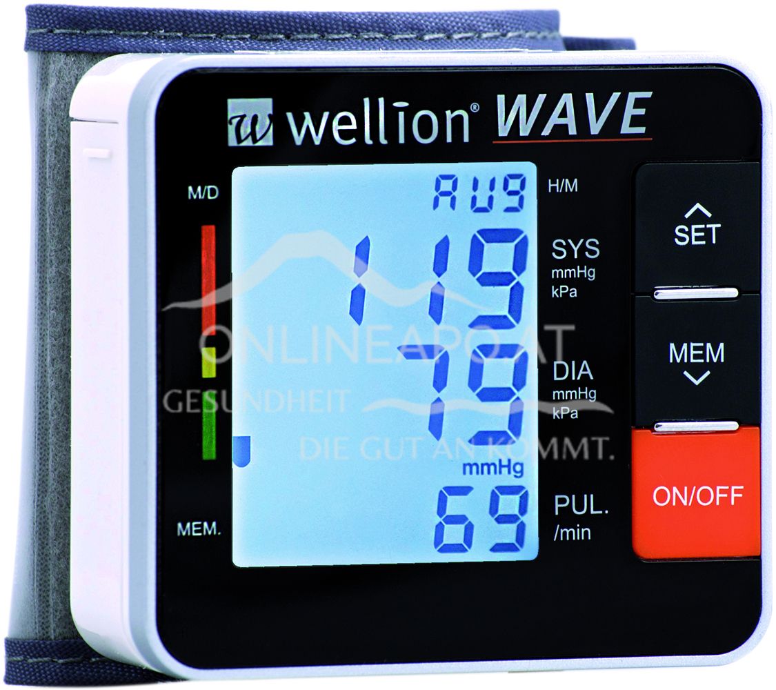 Wellion® WAVE Handgelenk-Blutdruckmessgerät