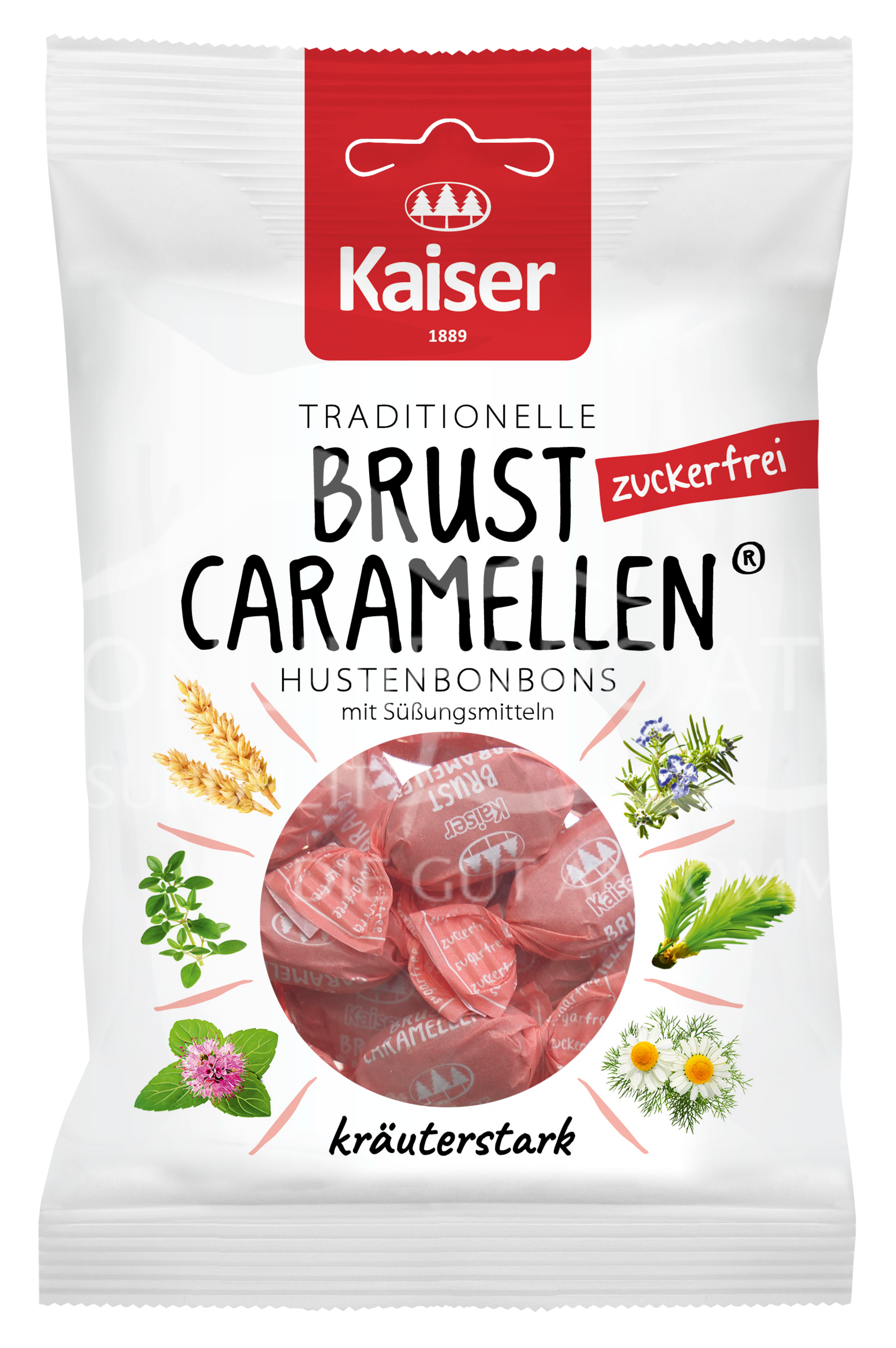 Kaiser Brust Caramellen Hustenbonbons zuckerfrei