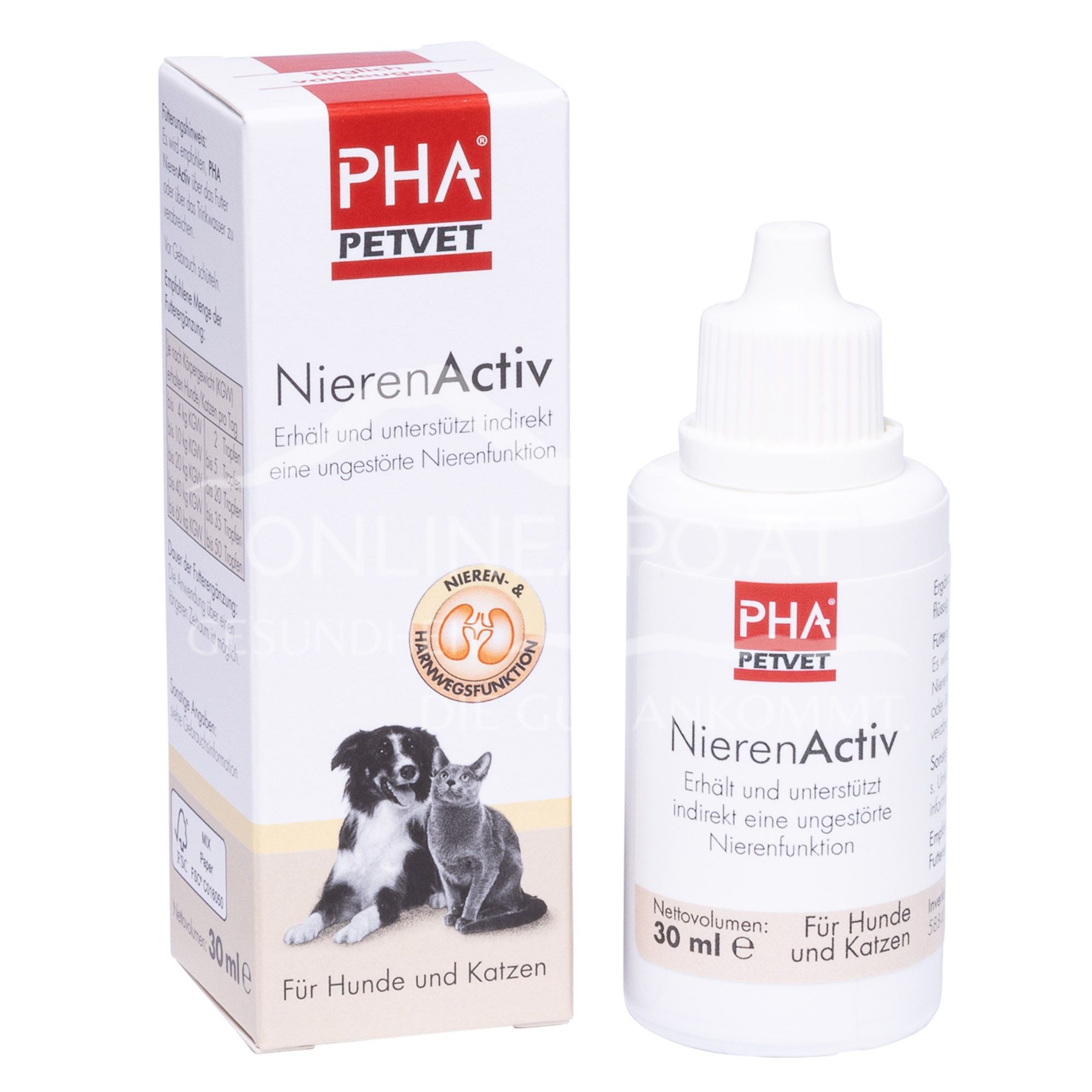 PHA PetVet NierenActiv Tropfen für Hunde und Katzen