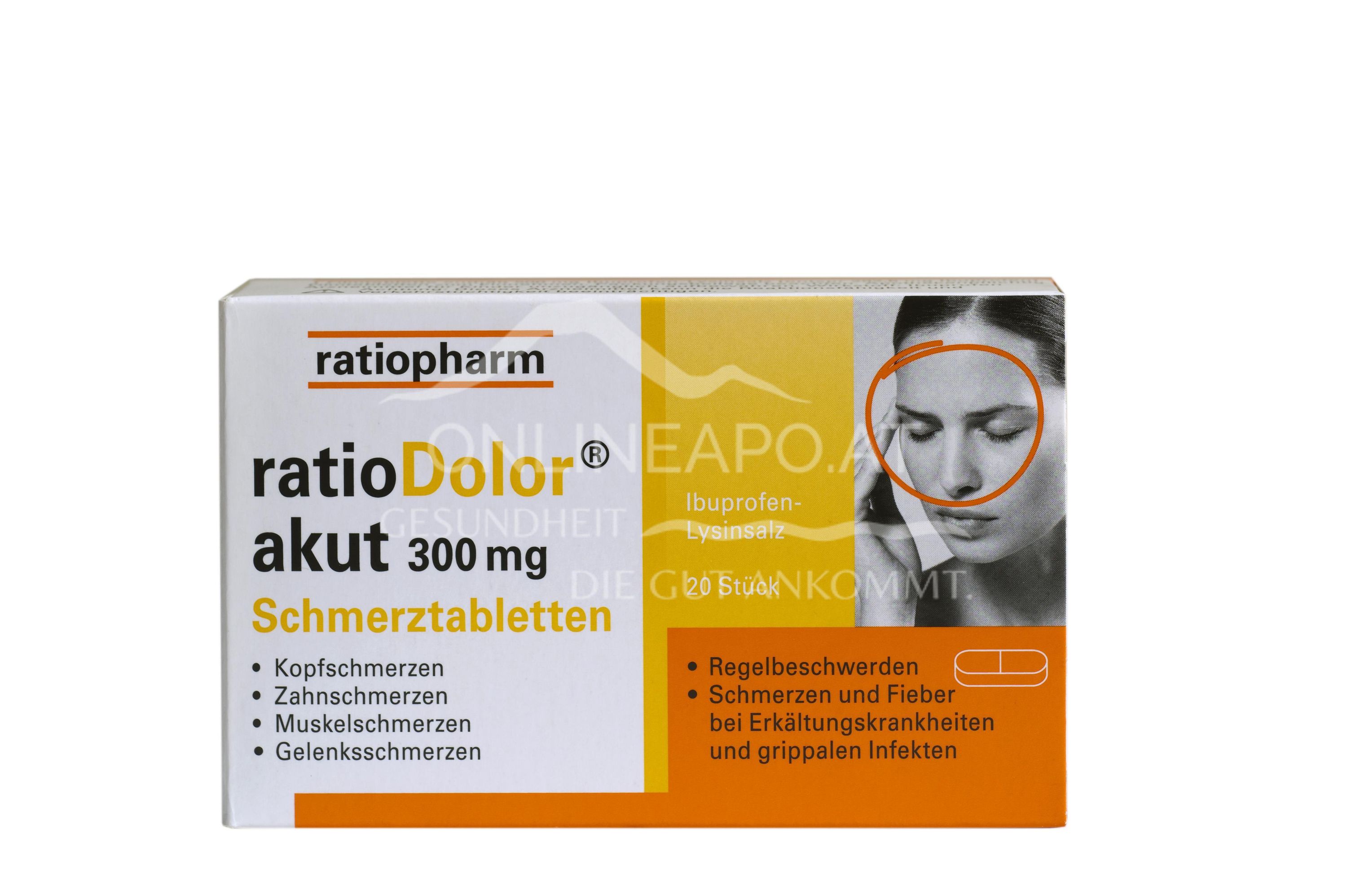 ratioDolor® Ibuprofen 300mg Schmerztabletten