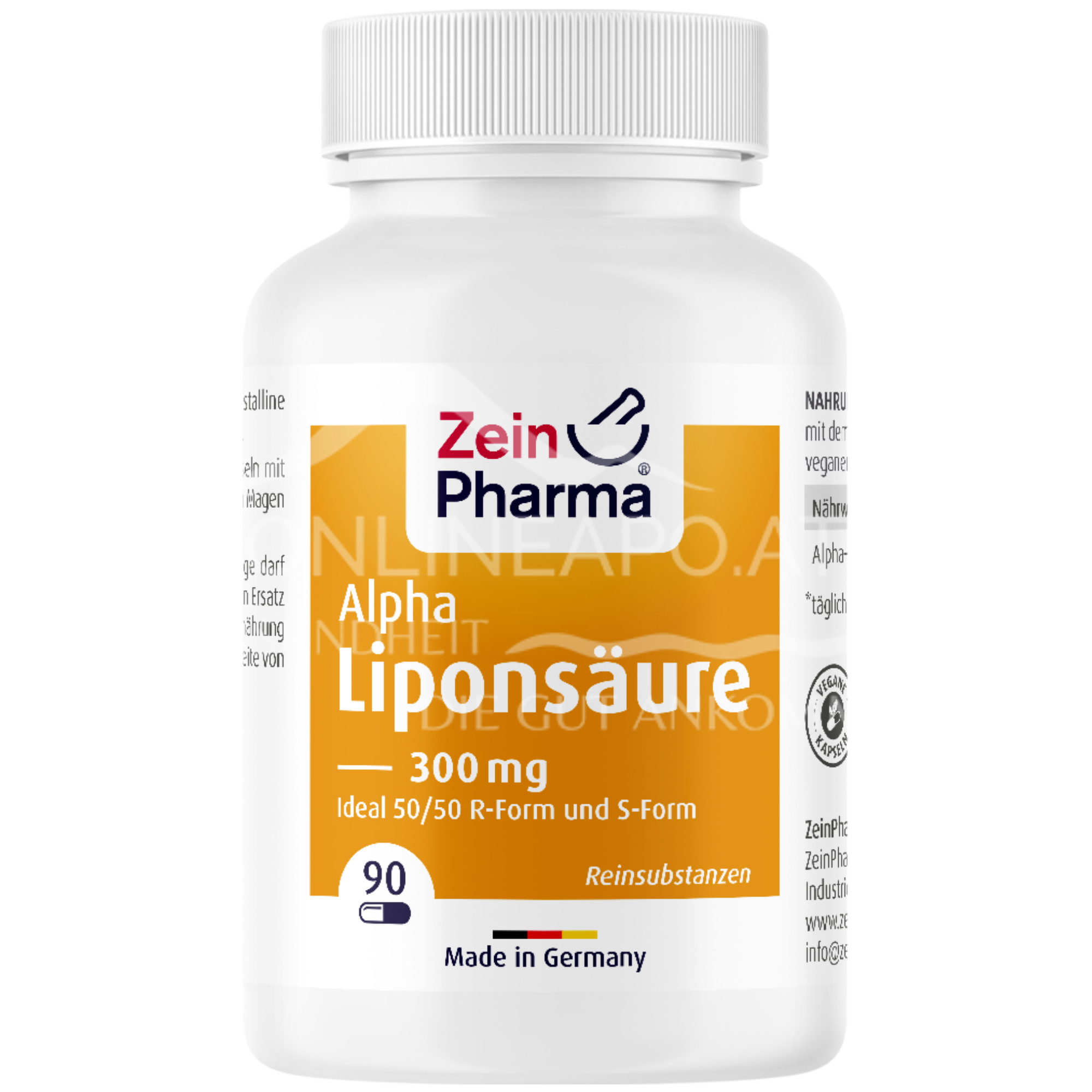 Zeinpharma Alpha-Liponsäure 500 mg Kapseln