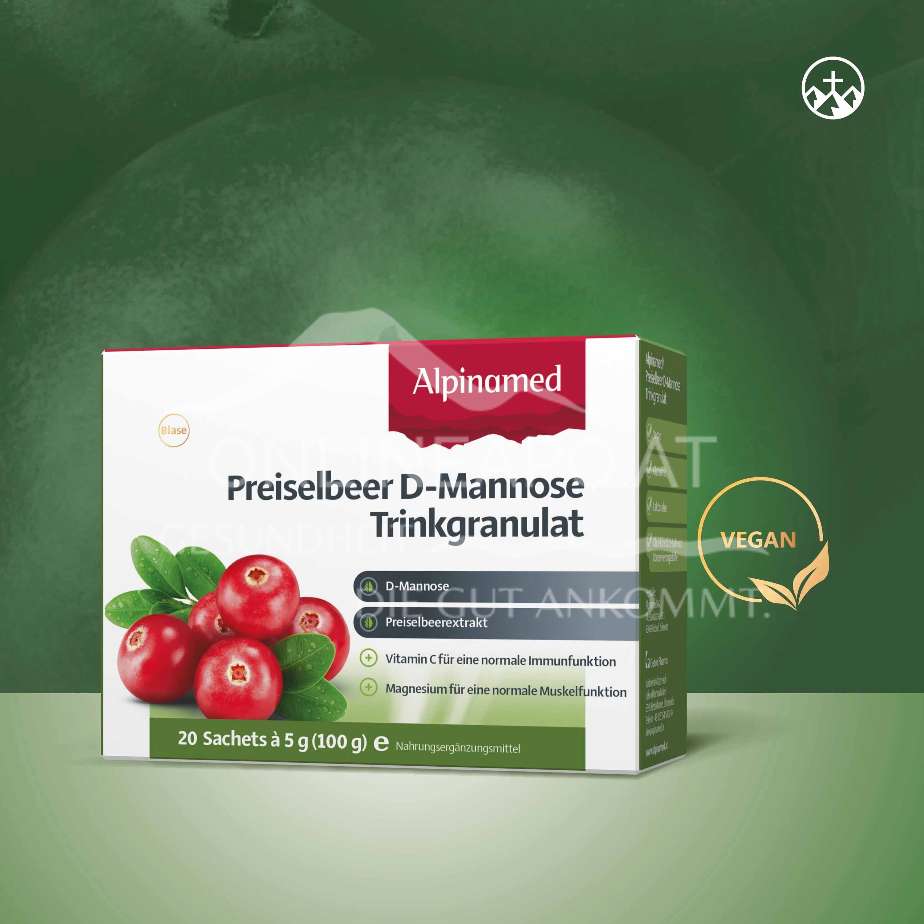 Alpinamed® cranberry D-mannose drinking granules