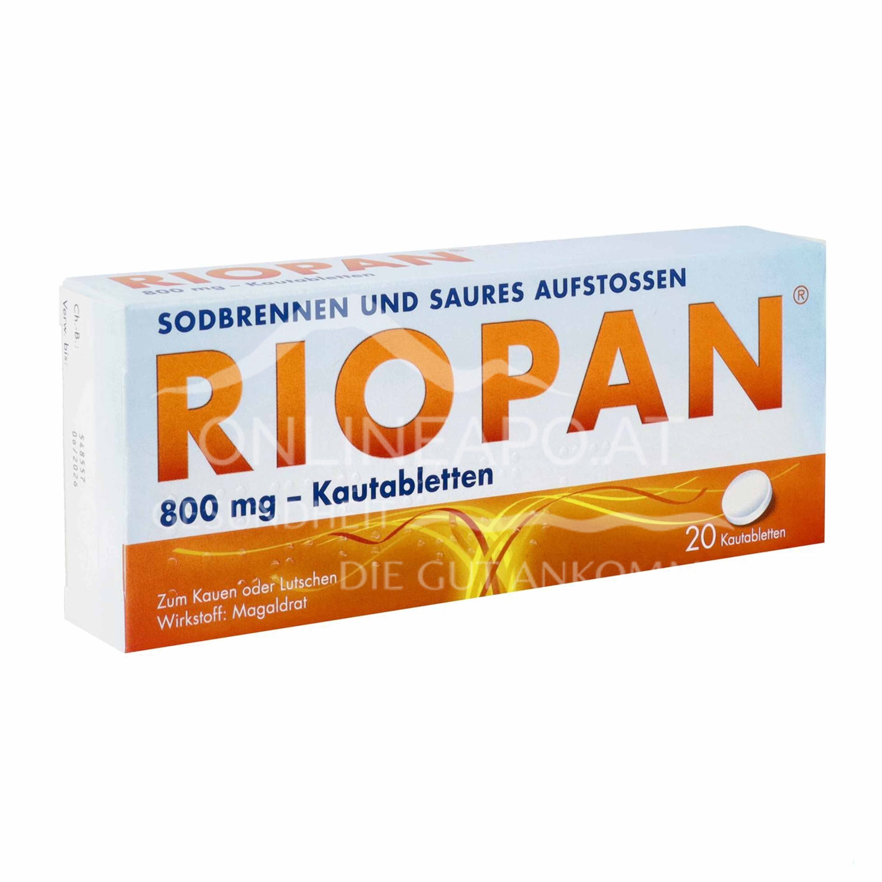 Riopan® 800 mg chewable tablets