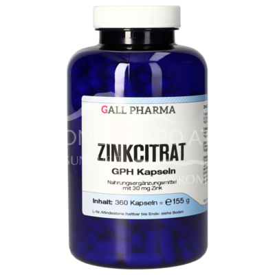Gall Pharma Zinkcitrat Kapseln (30 mg Zink)