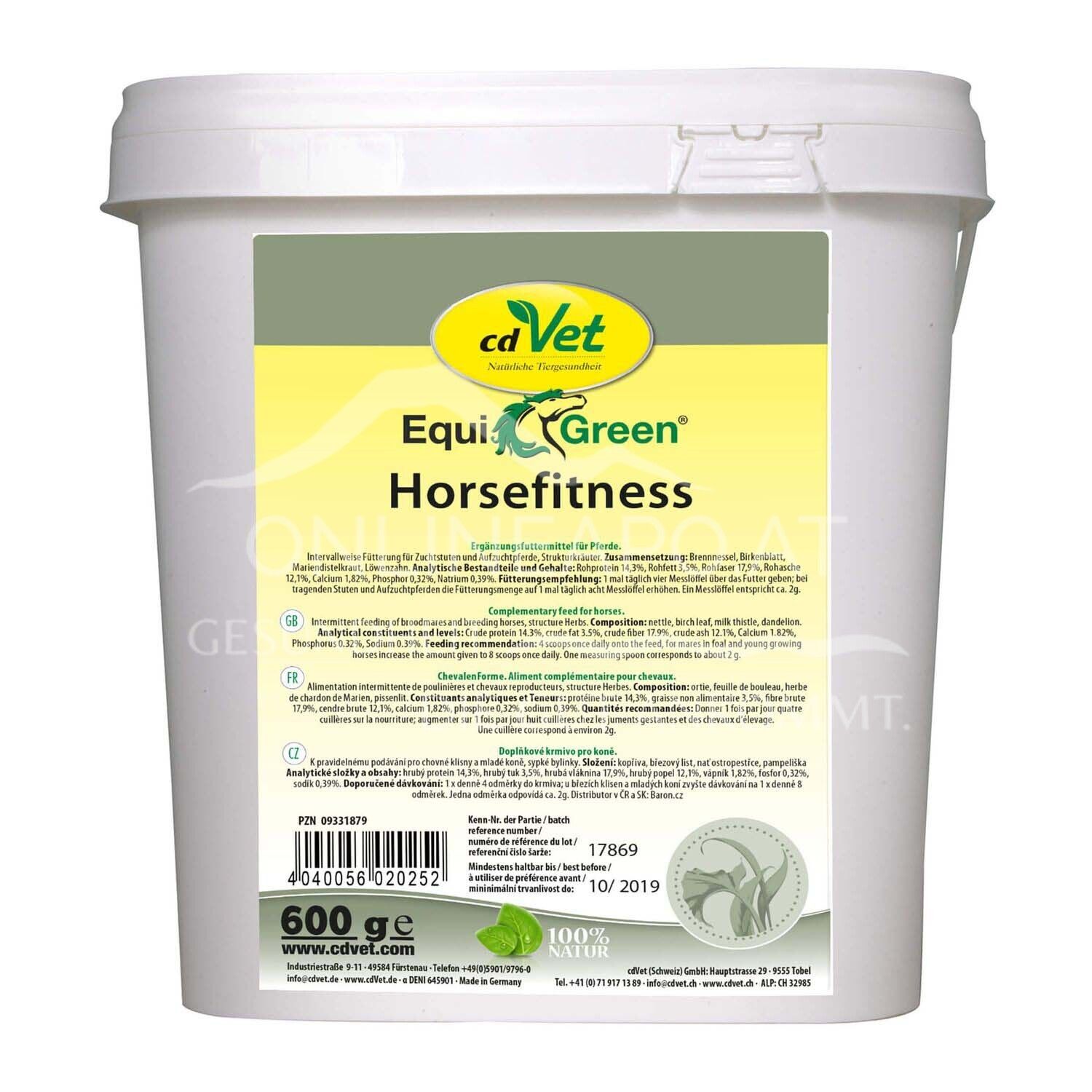 cdVet EquiGreen HorseFitness powder for horses