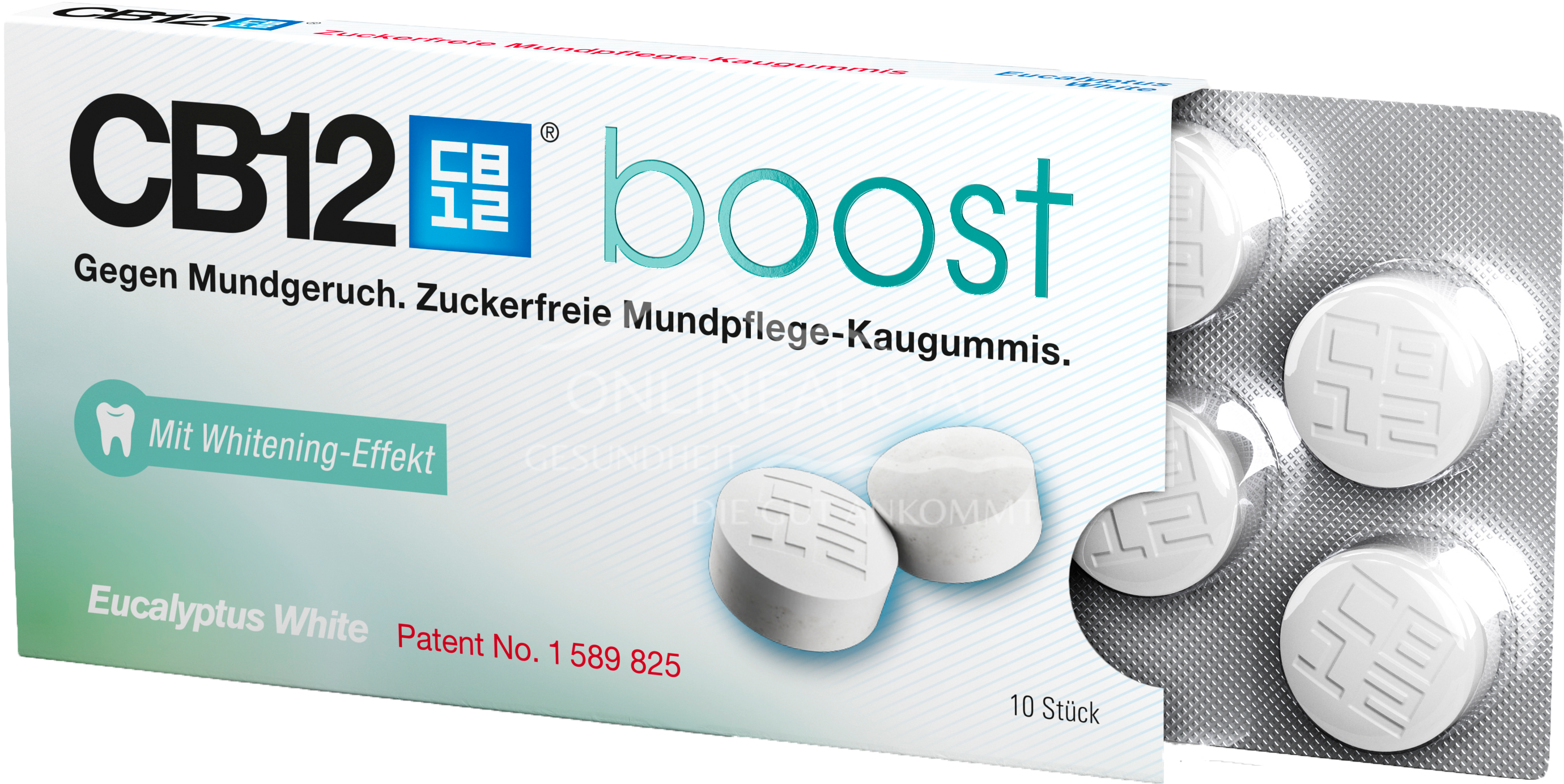 CB12 Boost Kaugummi Eukalyptus White