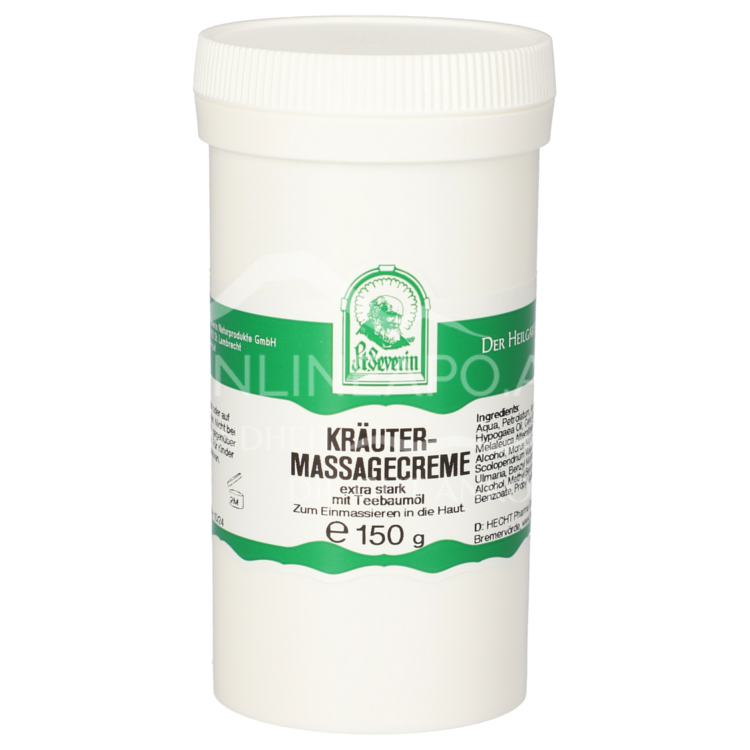 Father Severin Herbal Massage Cream + Tea Tree Oil Strong