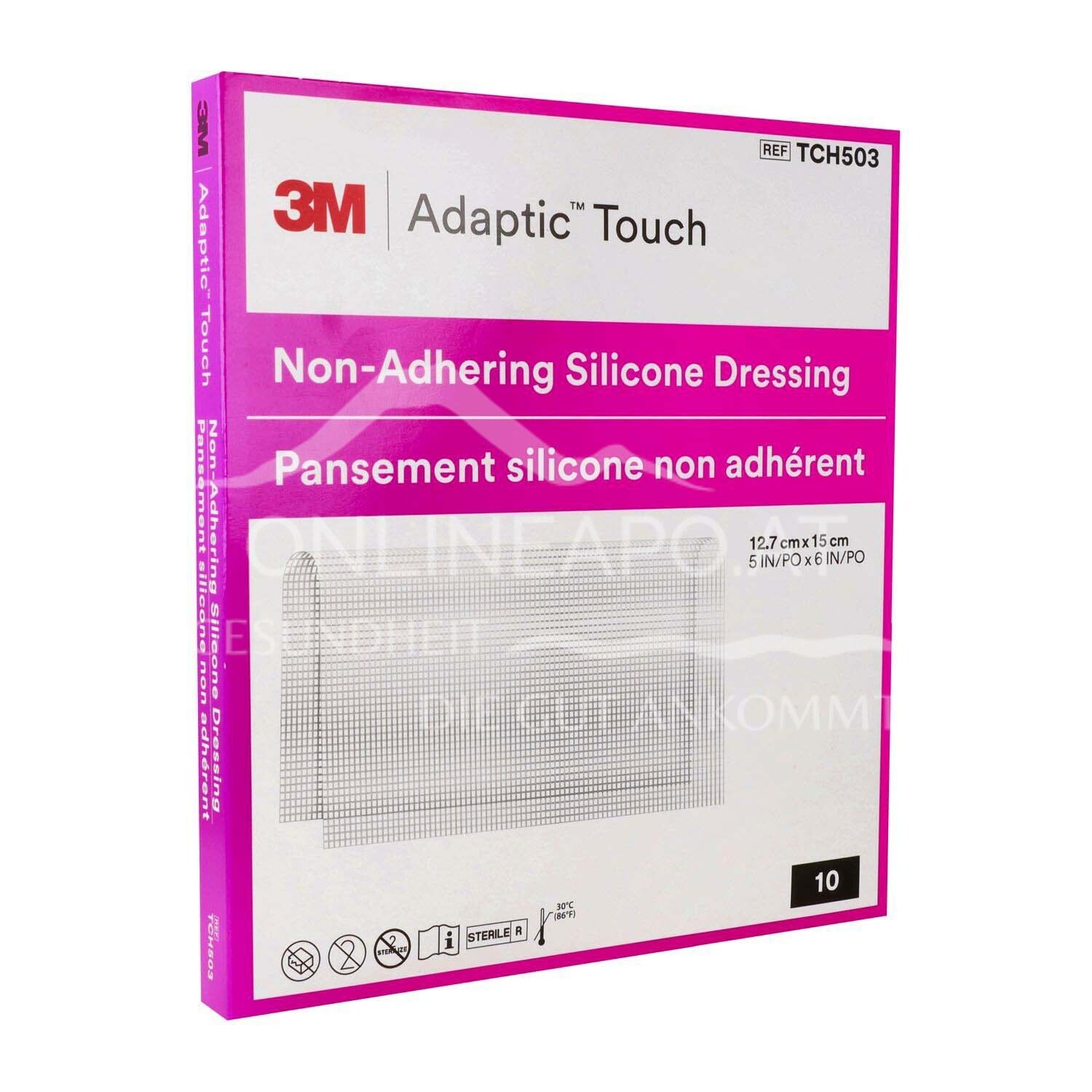 3M™ ADAPTIC™ TOUCH Nicht-haftender Silikon-Wundverband 12,7 x 15 cm