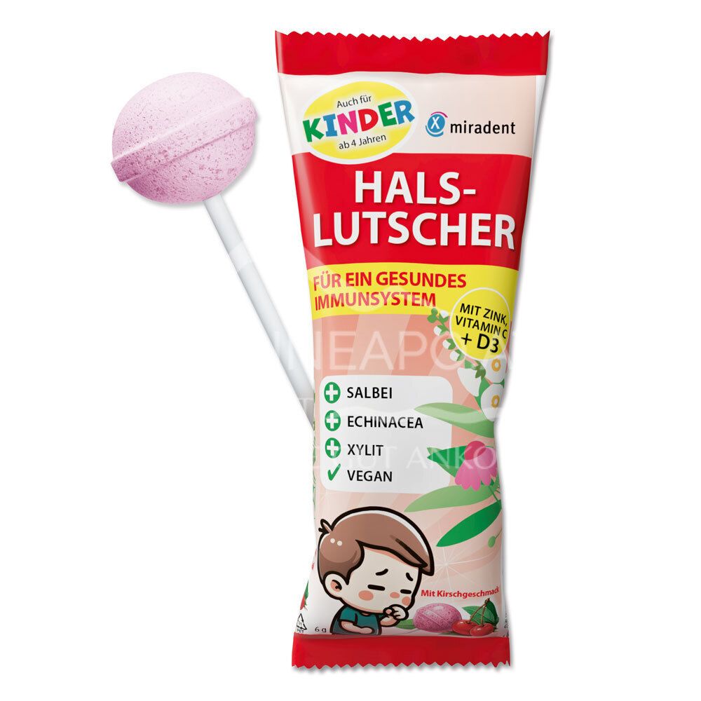 Miradent zuckerfreier Halslutscher - Kirsche