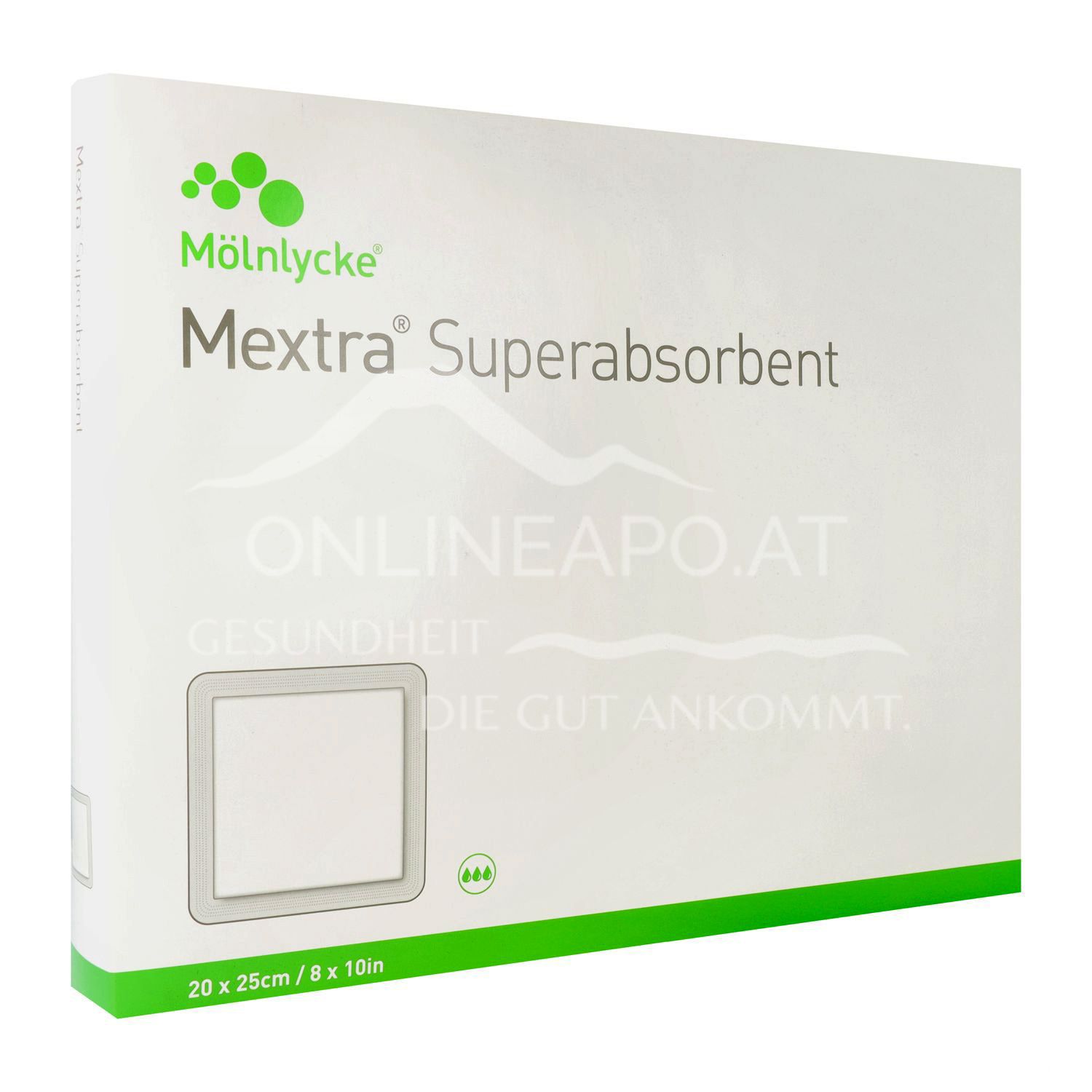 Mölnlycke Mextra® Superabsorbent Superabsorbierender Wundverband steril, 20 x 25 cm