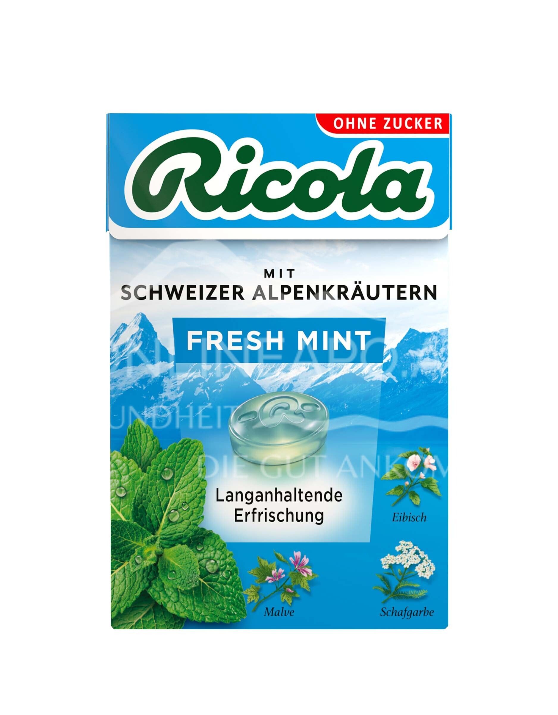 Ricola Fresh Mint Bonbons Zuckerfrei Box