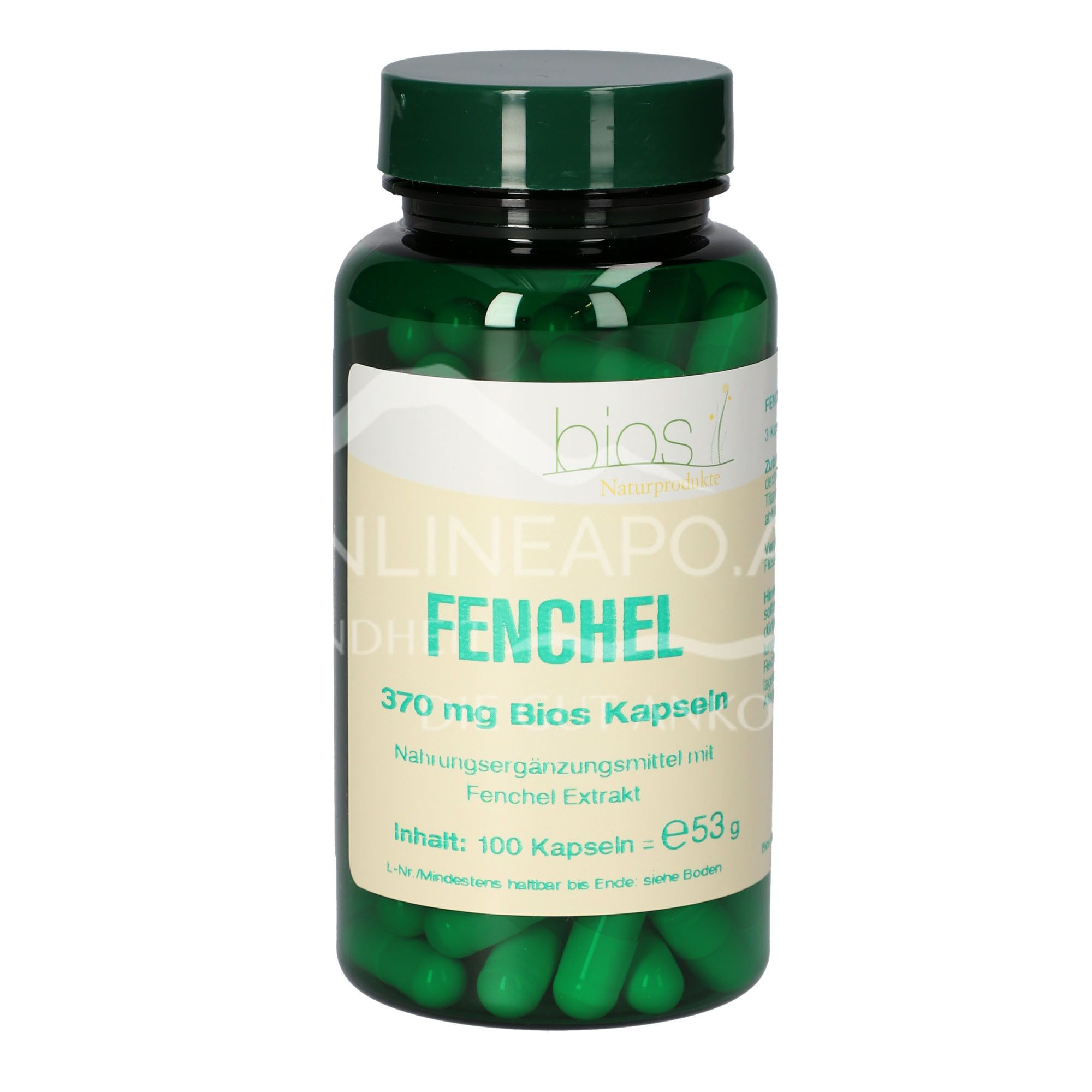Bios Fennel 370 mg Capsules