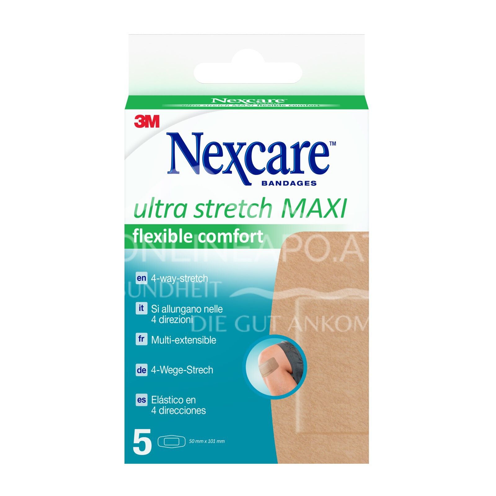 3M Nexcare™ Ultra Stretch MAXI Comfort Flexible Pflaster, 50 x 101 mm