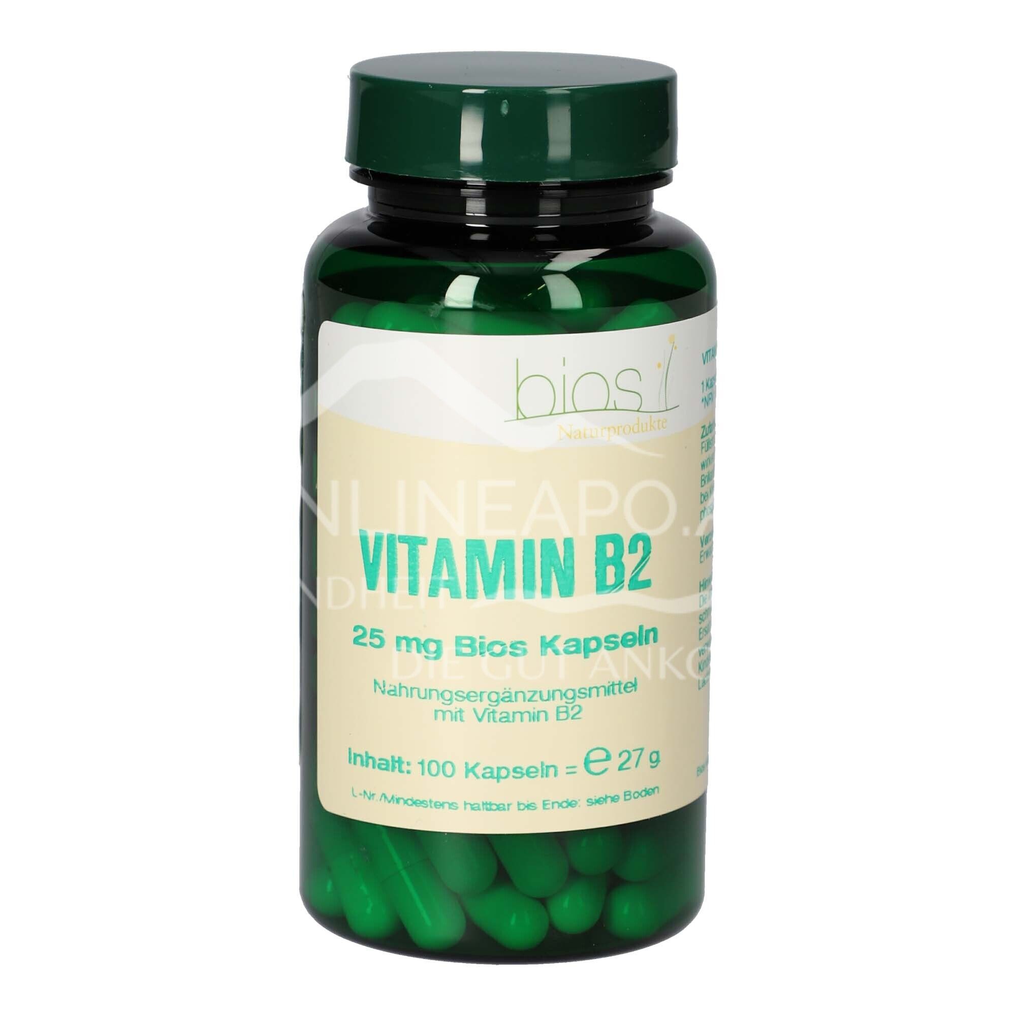Bios Vitamin B2 25 mg capsules