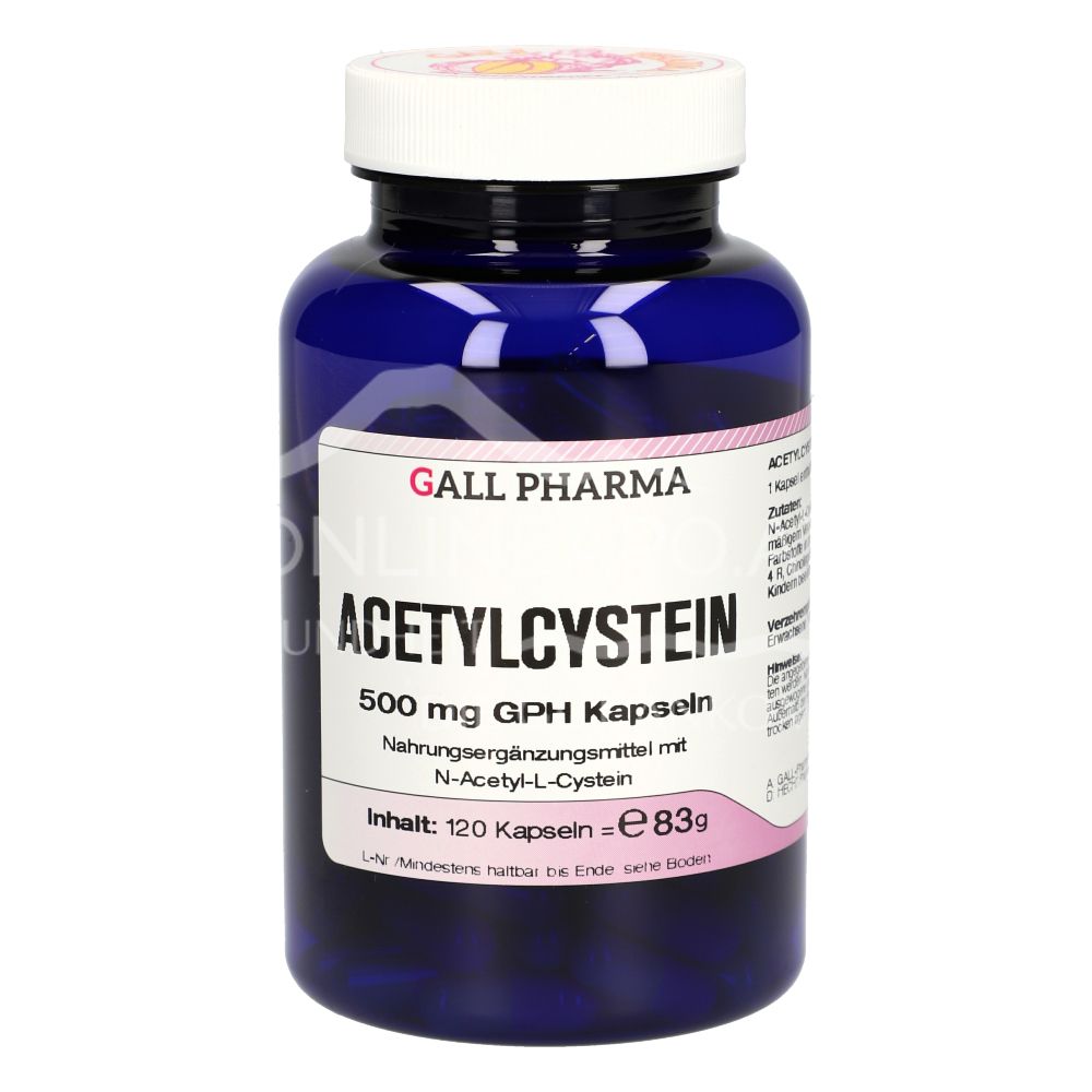 Gall Pharma Acetylcysteine 500 mg capsules