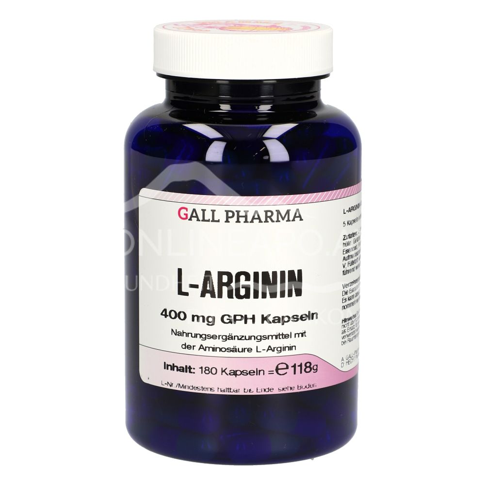 Gall Pharma L-Arginine 400 mg Capsules