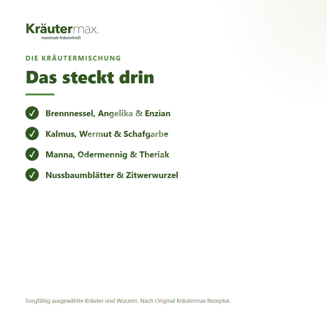 Kräutermax Schwedenkräuter zum Ansetzen von Schwedenbitter