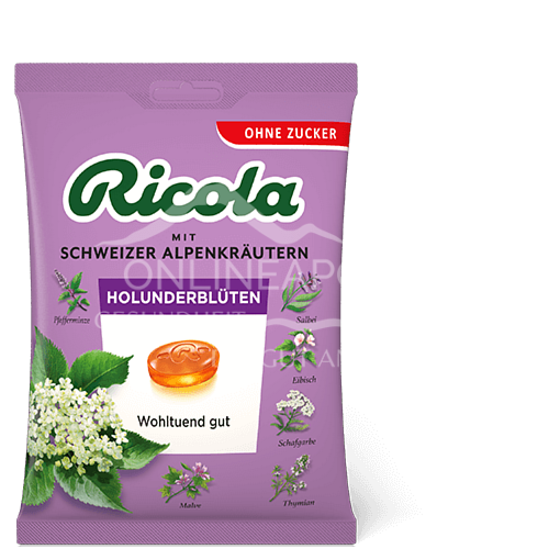 Ricola Holunderblüten Bonbons Zuckerfrei Beutel
