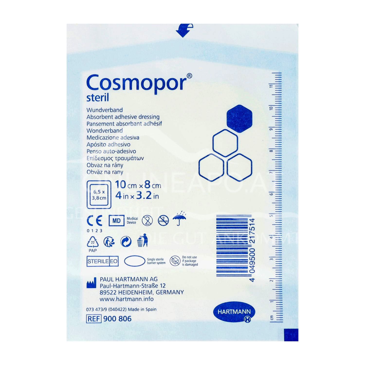 Cosmopor® Steril Wundverband 10 x 8 cm