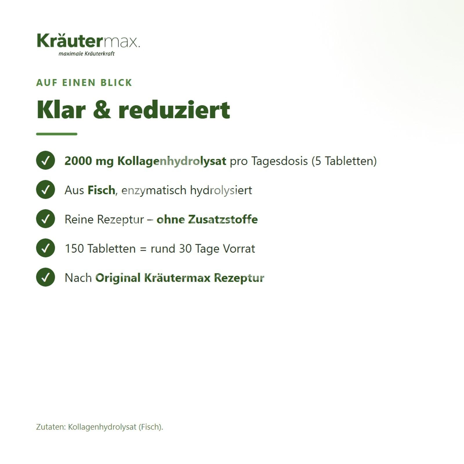 Kräutermax Kollagen 2000 mg Tabletten