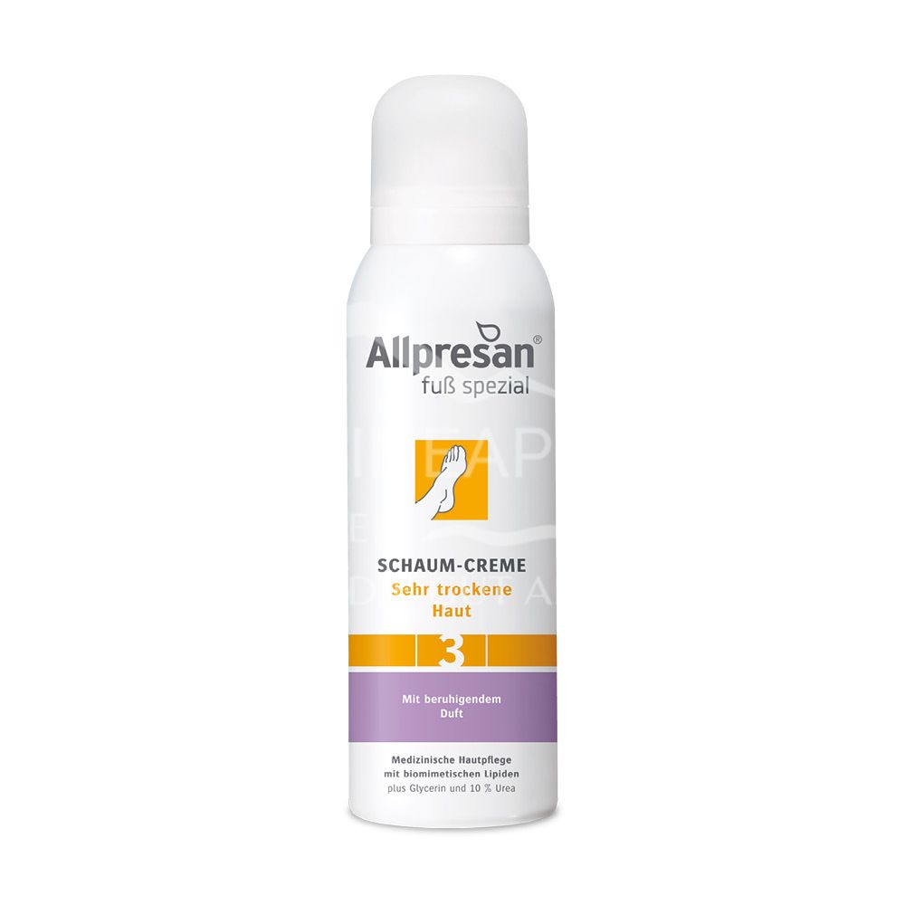 Allpresan® Fuß spezial Nr. 3 Sehr trockene Haut Schaum-Creme mit beruhigendem Duft