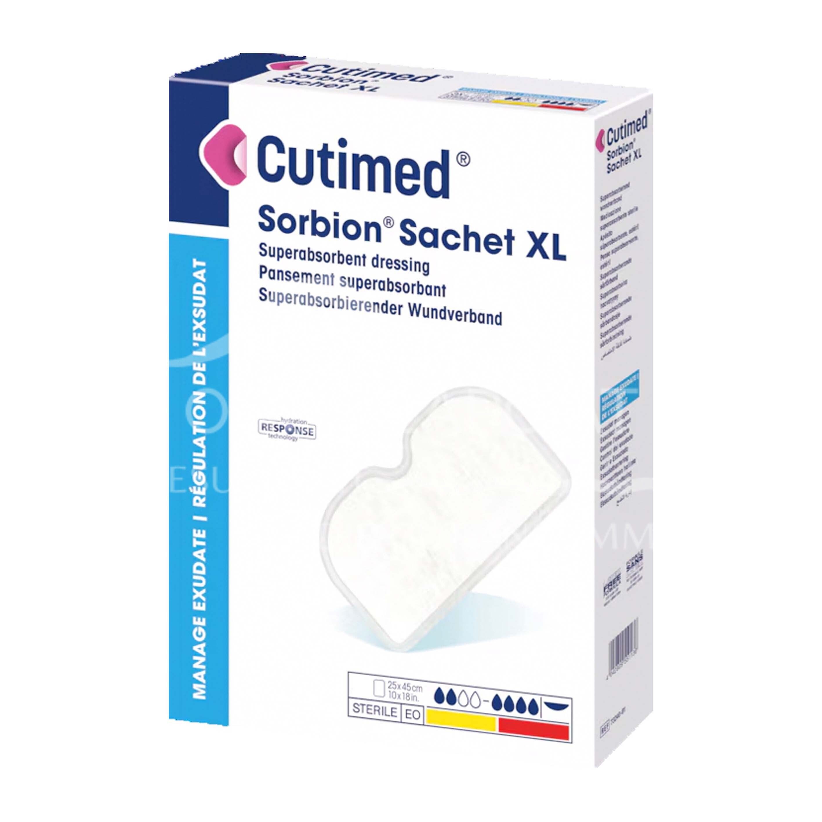 Cutimed® Sorbion® Sachet XL Superabsorbierender Wundverband steril, 45 x 25 cm