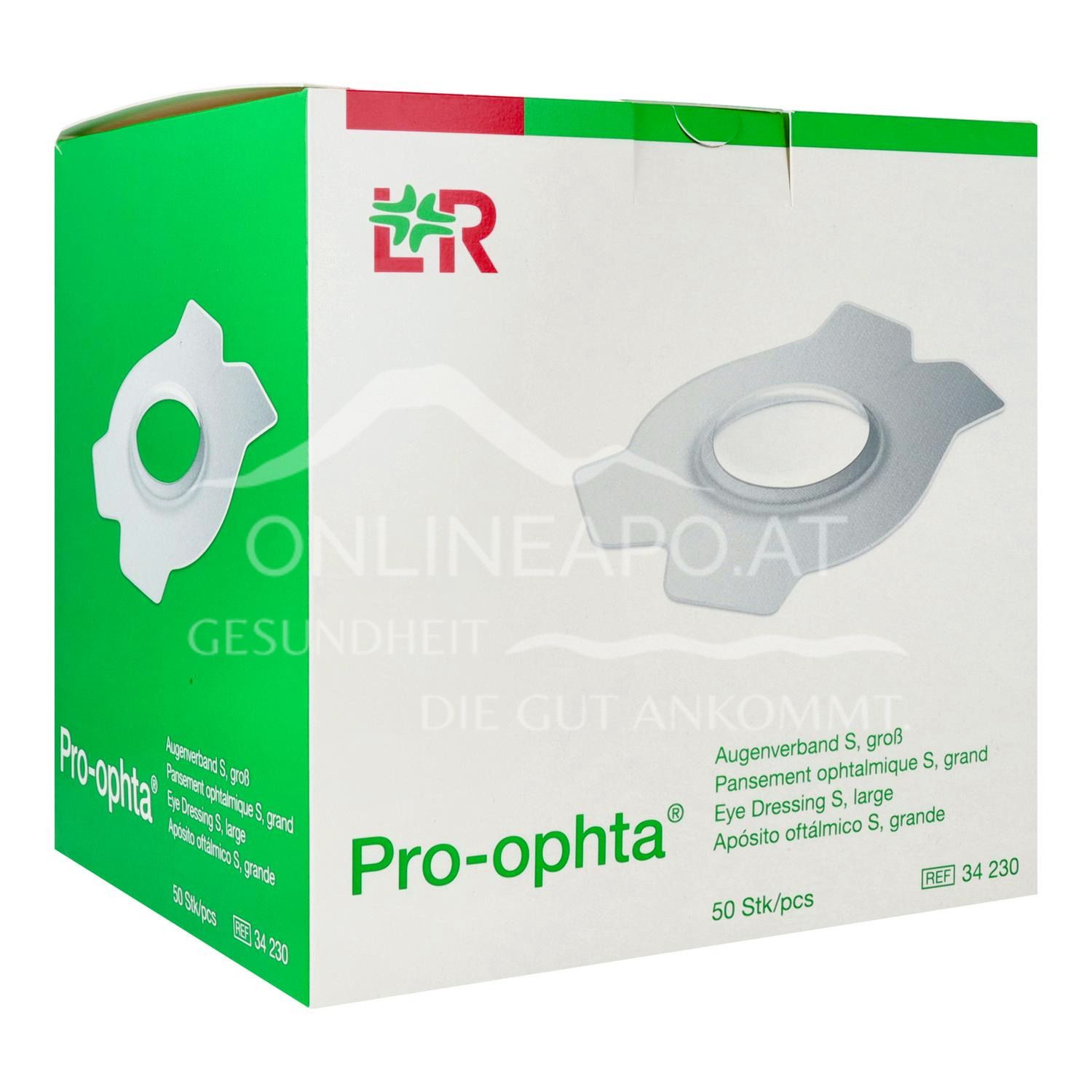 Pro-ophta® Eye Bandage S - Large 78 x 114 mm, Ø 51 mm