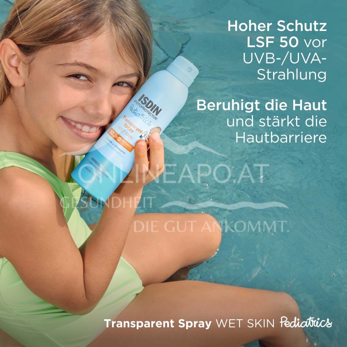 ISDIN Fotoprotector Transparent Spray Wet Skin Pediatrics LSF 50