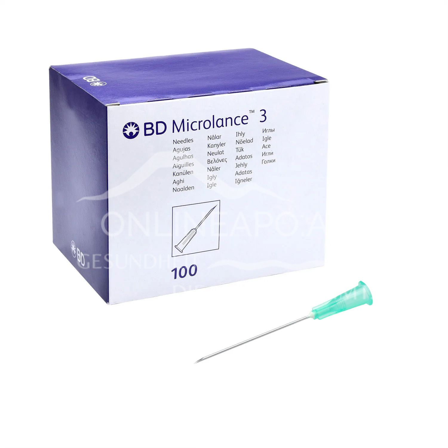 BD Microlance™ 3 Einmal-Kanülen 21G x 1,1/2, 0,8 x 40 mm, grün